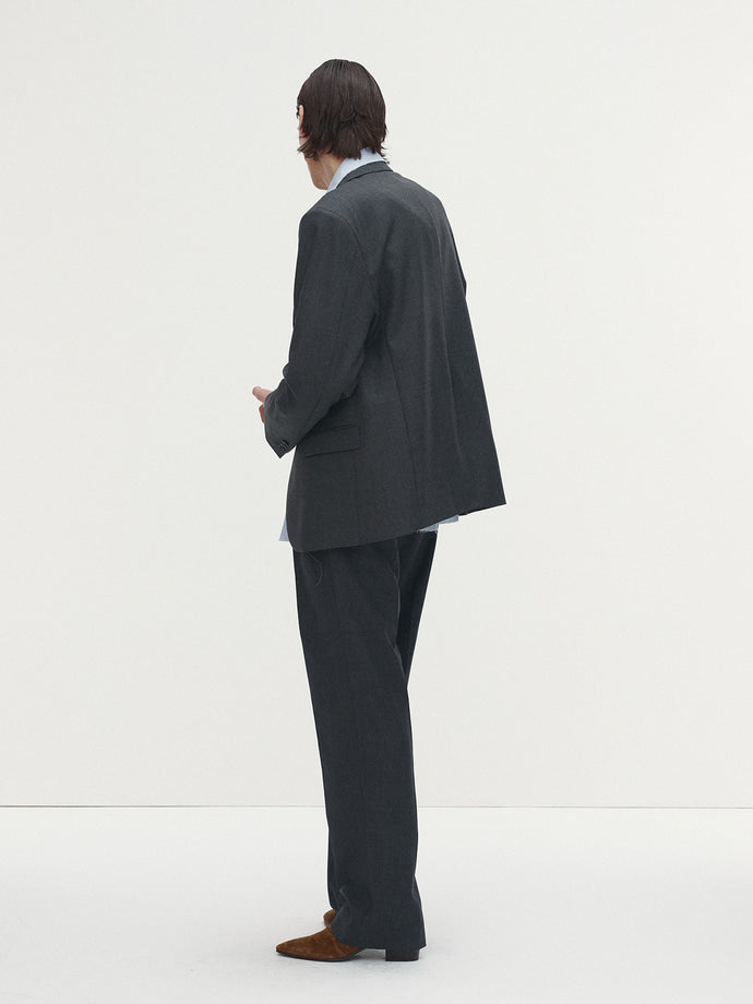 Tonywack - Double-Pleats Relaxed Trousers (Grey) product image 4 | TRAB K-Fashion Australia