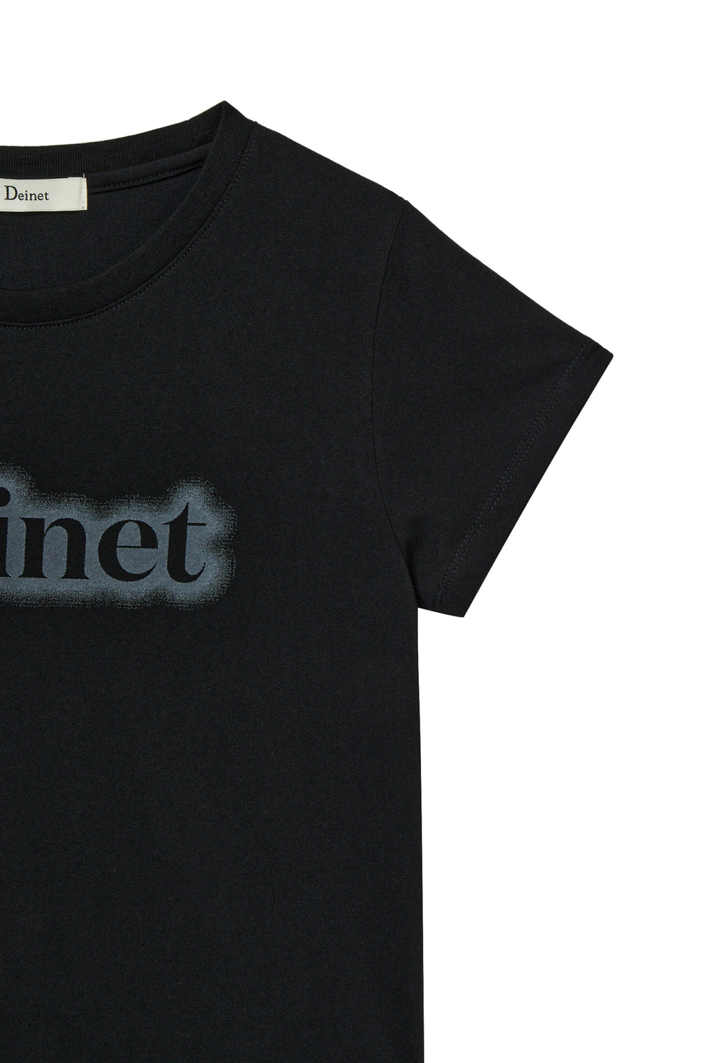 Deinet - Spray Logo Pigment T-Shirt (Black) product image 4 | TRAB K-Fashion Australia