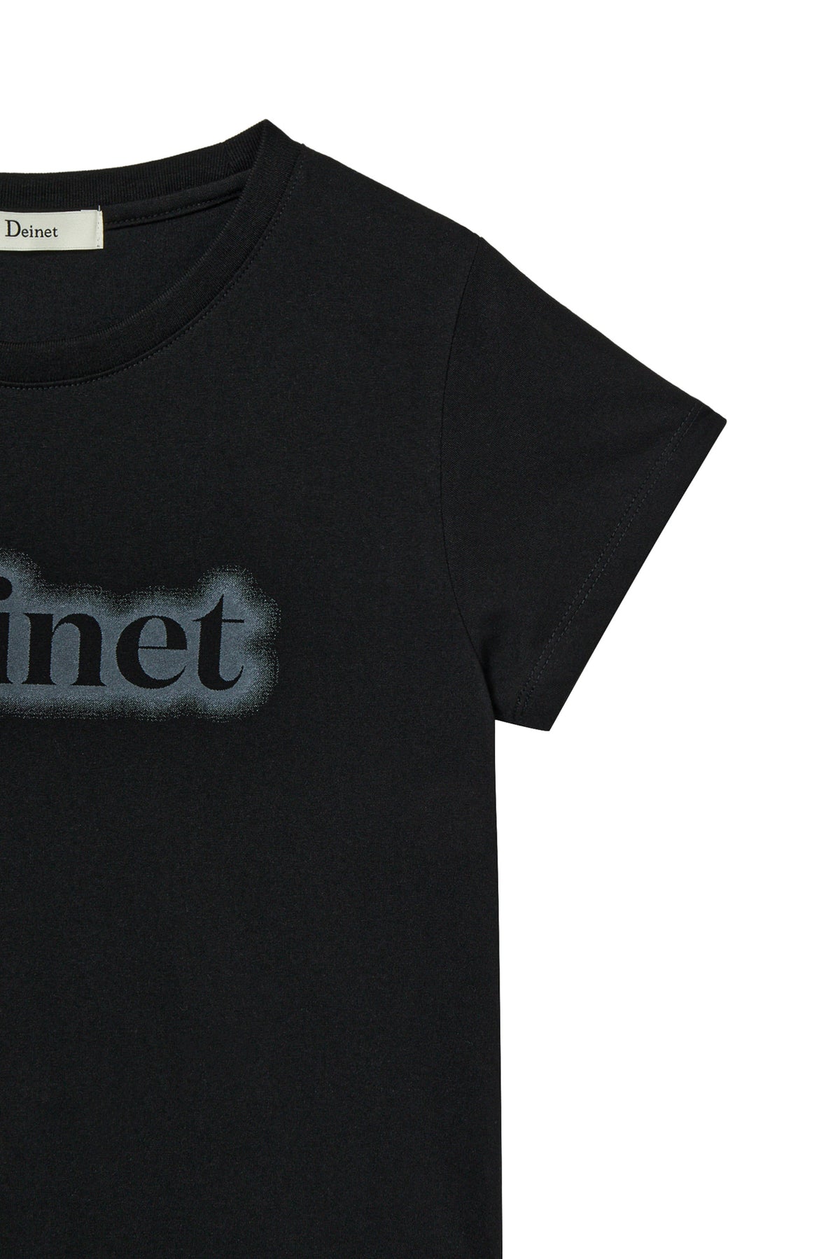 Deinet - Spray Logo Pigment T-Shirt (Black) product image 4 | TRAB K-Fashion Australia