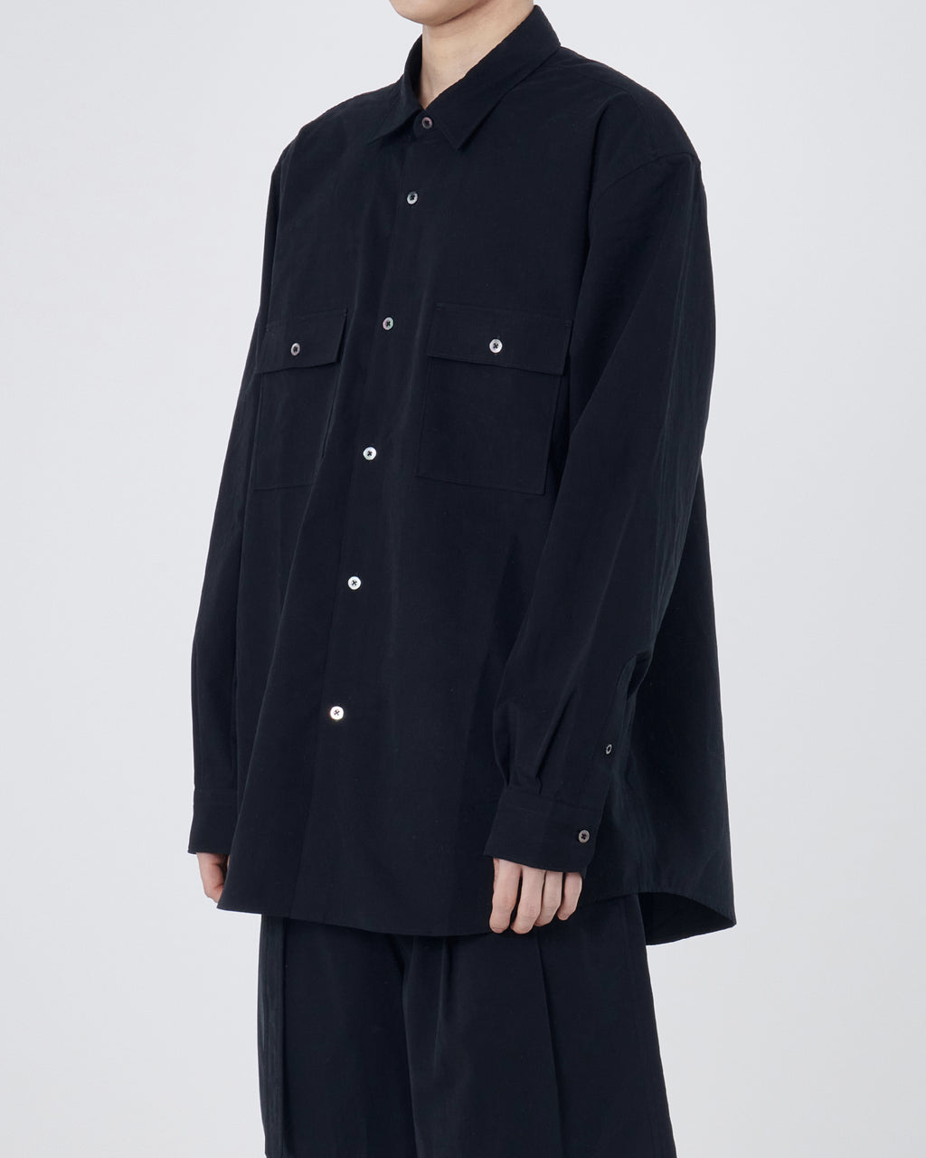 Brownyard - Two Pocket Shirt (Black) product image 3 | TRAB K-Fashion Australia
