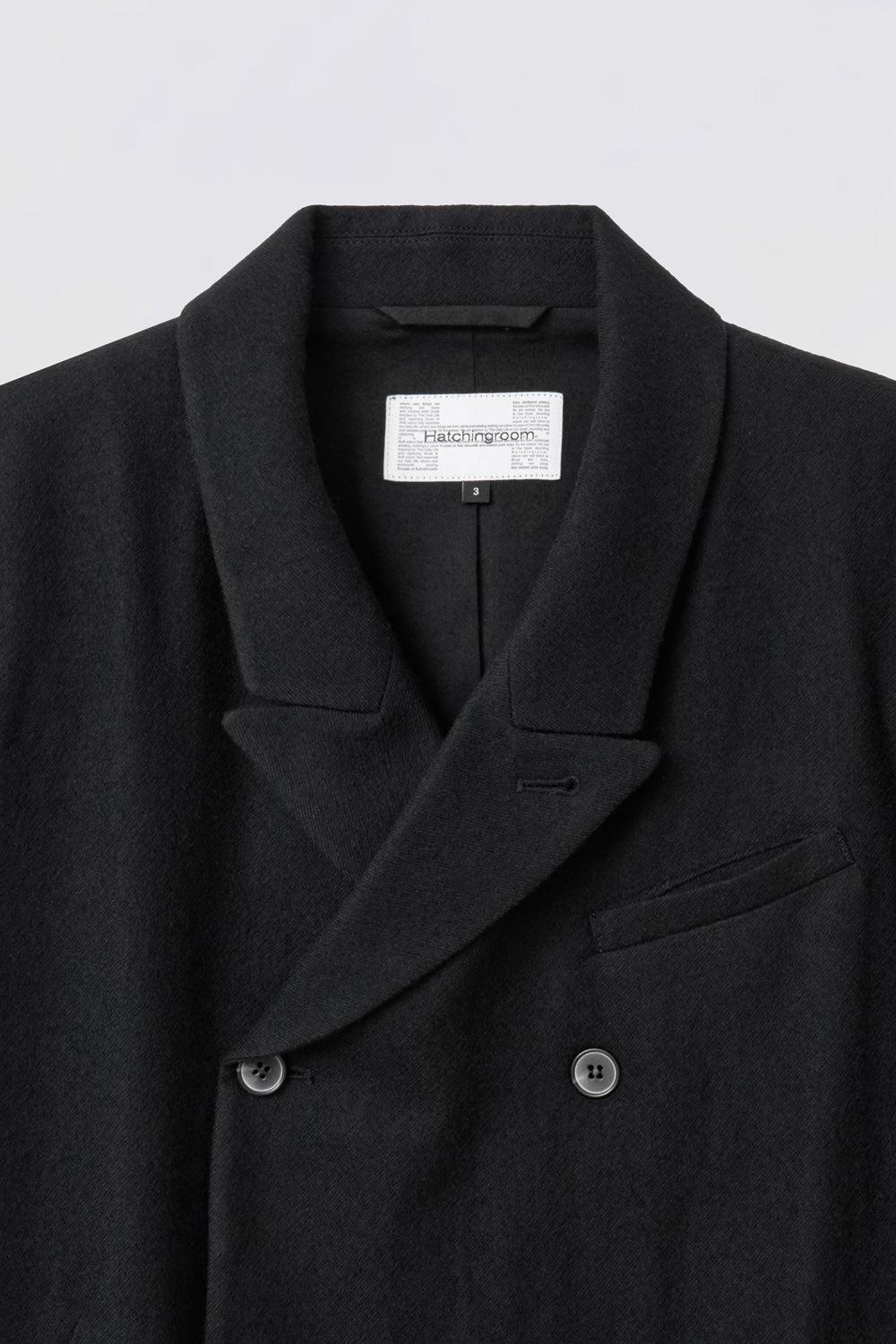 Hatchingroom - Darted Double Breasted Coat (Black) product image 3 | TRAB K-Fashion Australia
