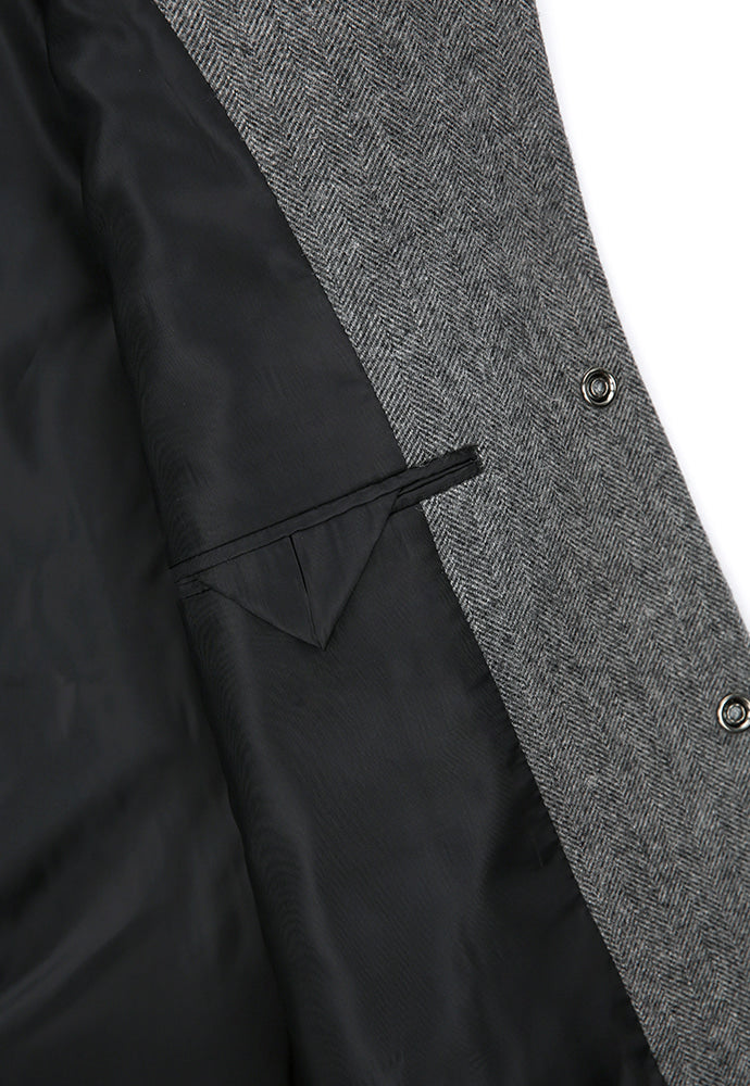 Tonywack - Ring Snap Blazer (Grey Herringbone) product image 14 | TRAB K-Fashion Australia