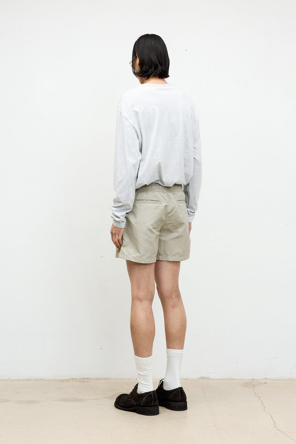 Coor - Lightweight Fingerhole Long Sleeve (Melange Light Gray) product image 4 | TRAB K-Fashion Australia