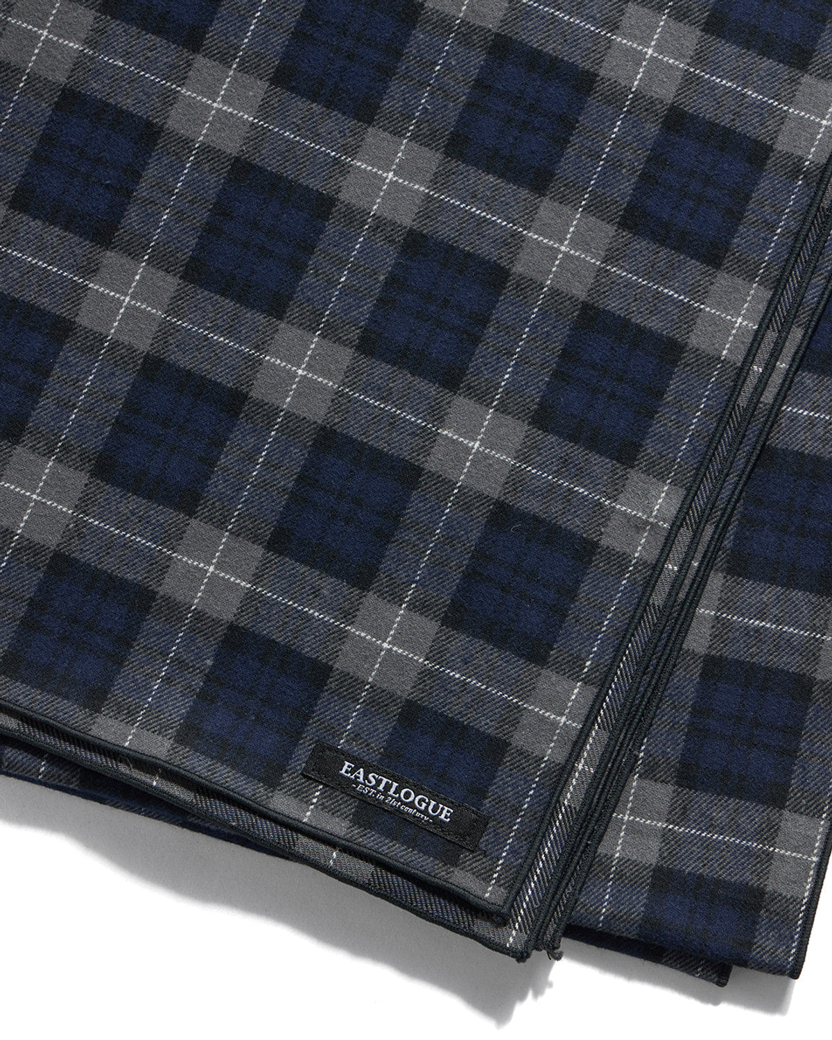Eastlogue - Pattern Scarf (Navy & Grey Check) product image 6 | TRAB K-Fashion Australia