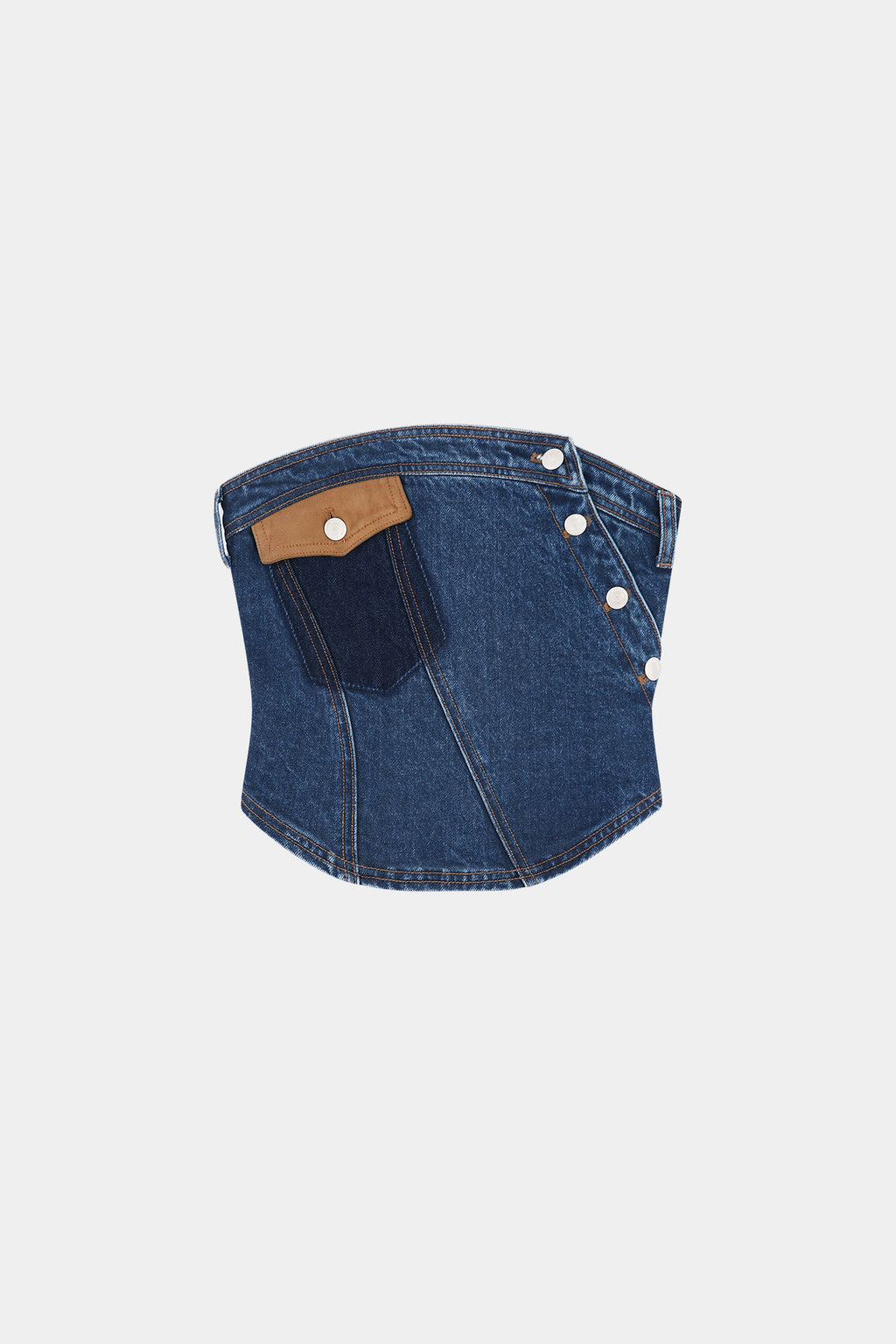 Andersson Bell - Denim Twist Bustier (Blue) product image 10 | TRAB K-Fashion Australia