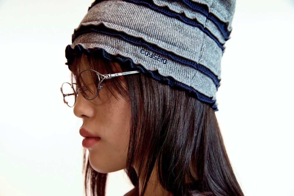 Coyseio - Raw Edge Cat Beanie (Melange Grey) product image 7 | TRAB K-Fashion Australia