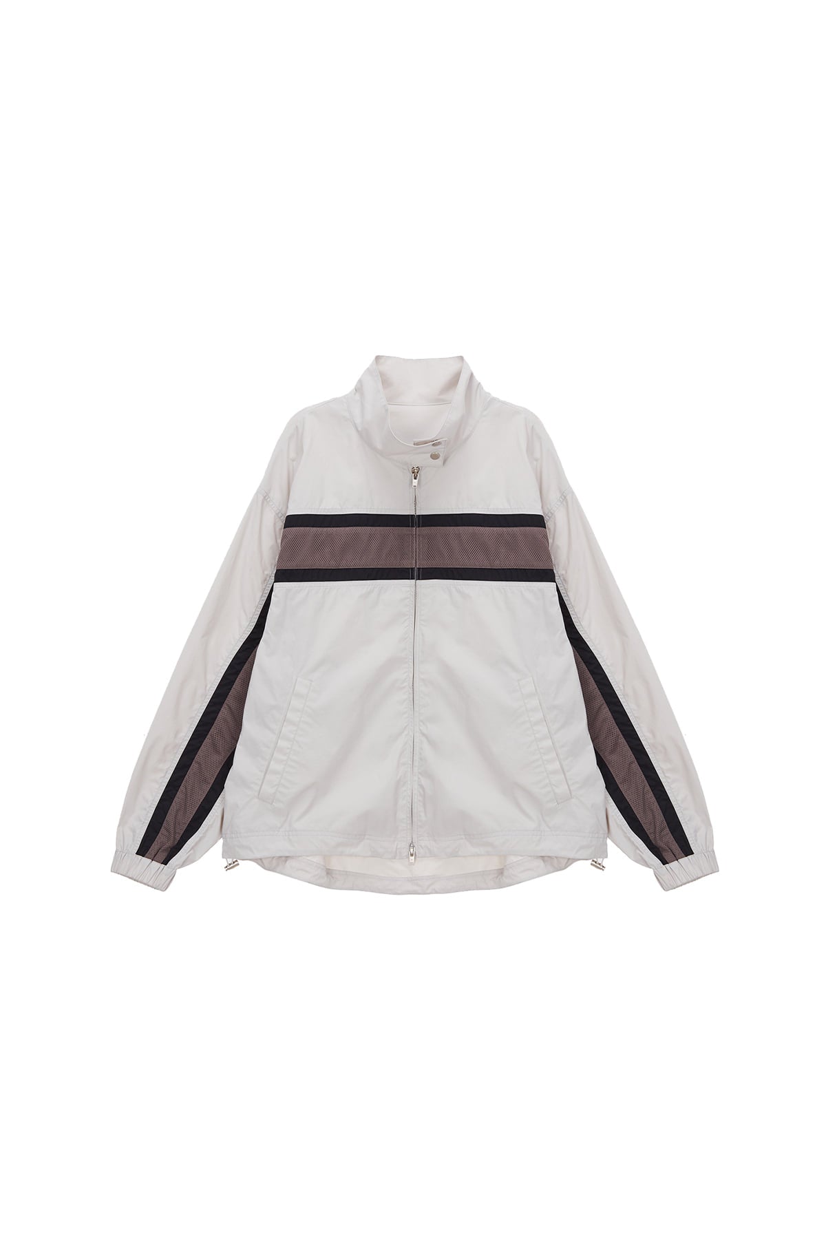Matin Kim - Mesh Mix Racing Jumper (Light Beige) product image 1 | TRAB K-Fashion Australia