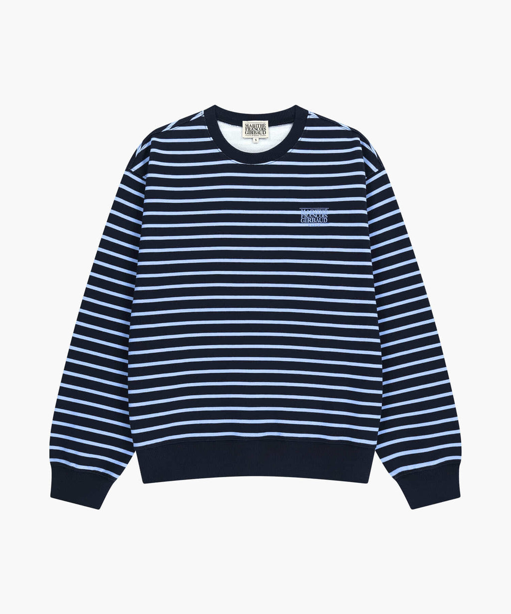 Marithe & Francois Girbaud - Small Classic Logo Stripe Sweatshirt (Navy) product image 6 | TRAB K-Fashion Australia