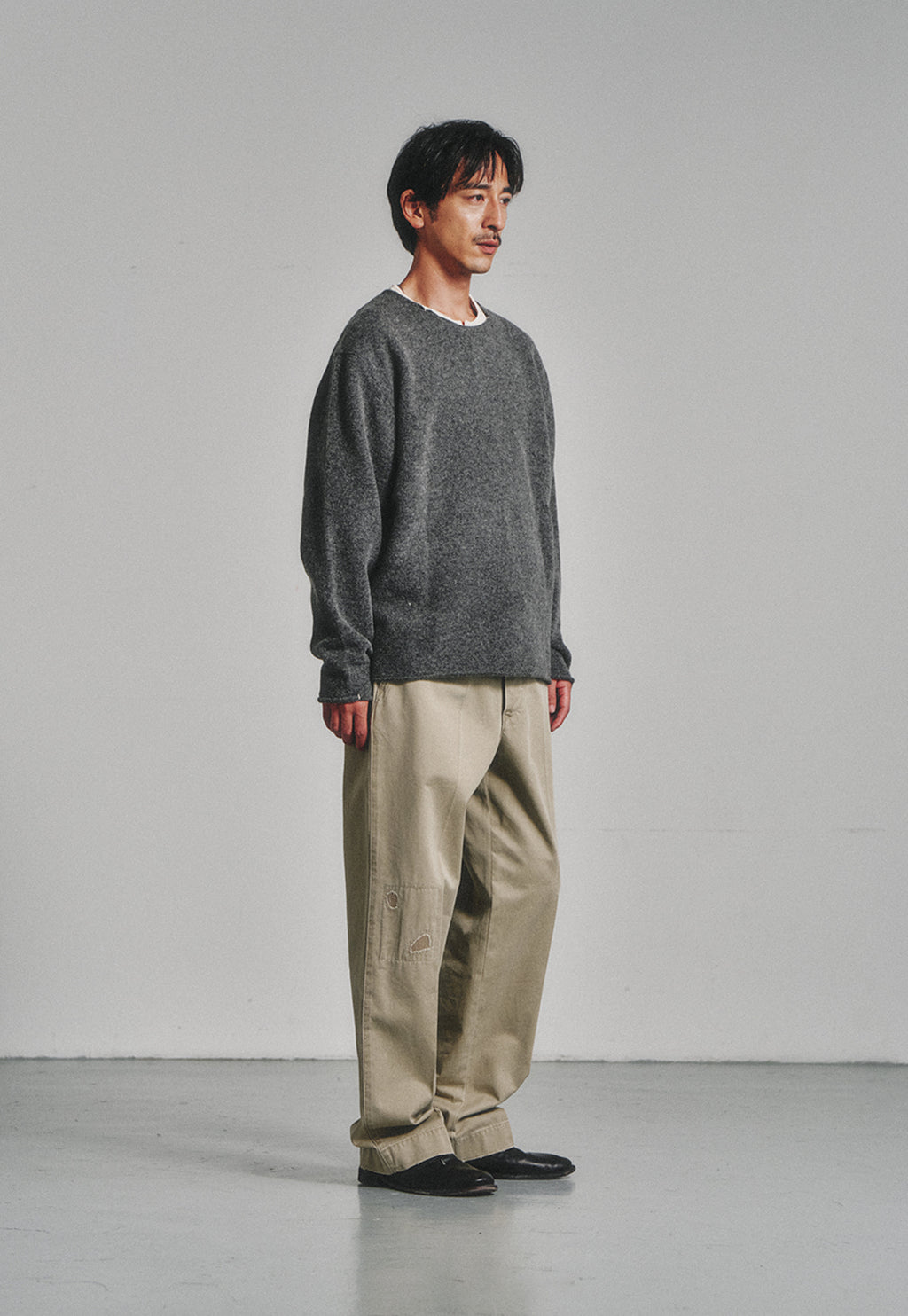 Art if acts - Cut Off Sweater (Charcoal) product image 3 | TRAB K-Fashion Australia