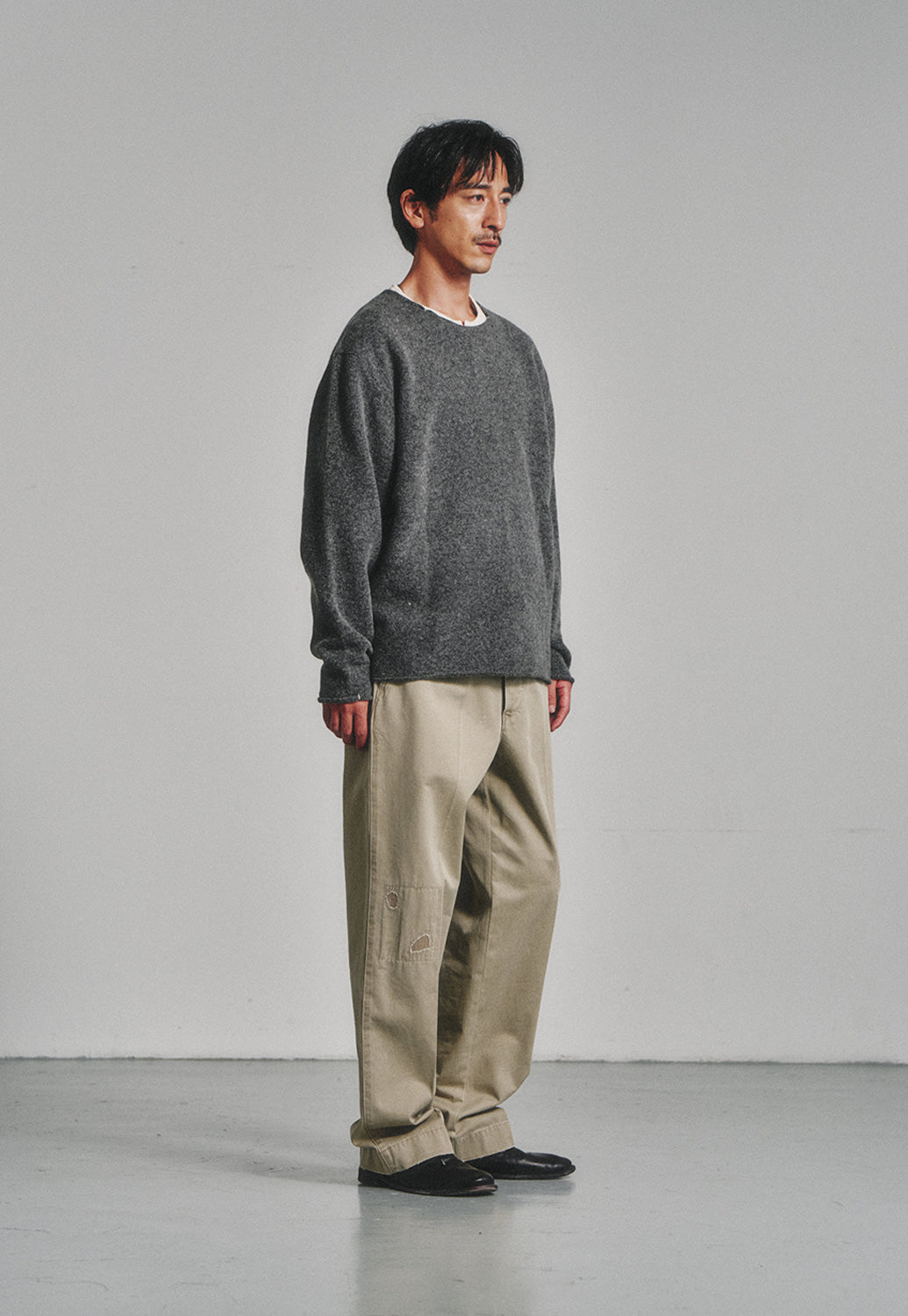Art if acts - Cut Off Sweater (Charcoal) product image 3 | TRAB K-Fashion Australia