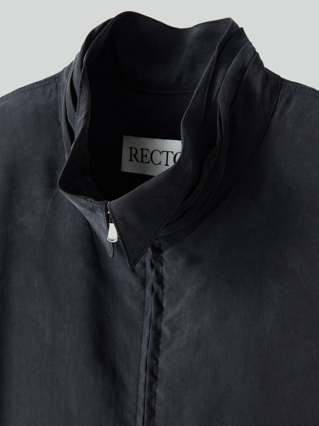 Recto - Collar Detail Fluid Zip Blouse (Black) product image 10 | TRAB K-Fashion Australia