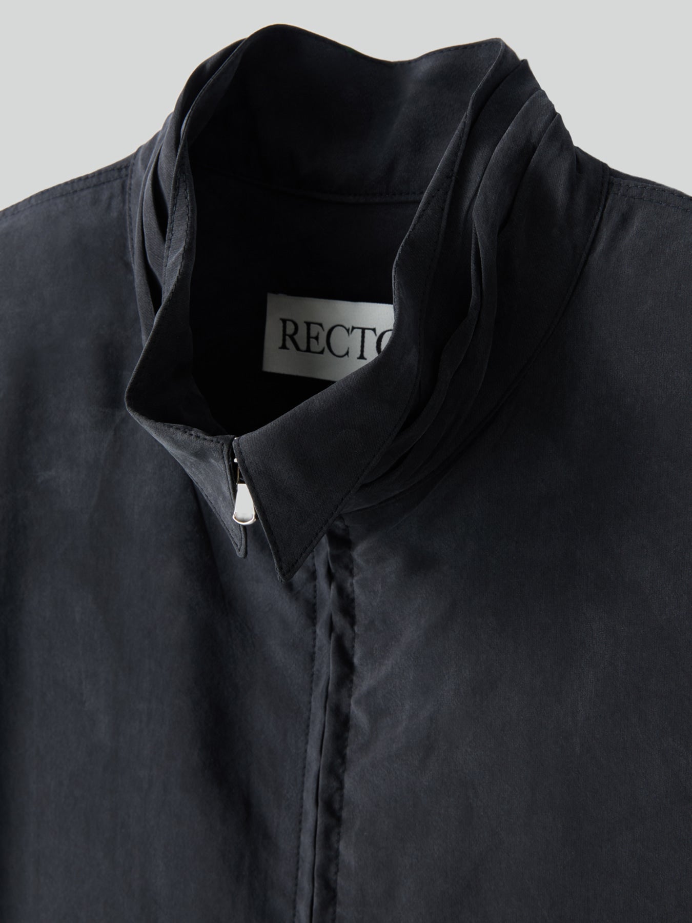 Recto - Collar Detail Fluid Zip Blouse (Black) product image 10 | TRAB K-Fashion Australia