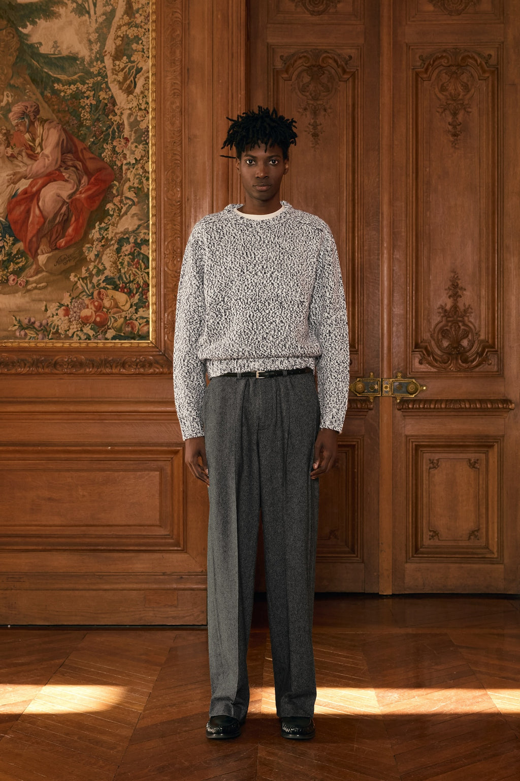 STU - Heather Round Neck Knit (OC) product image 1 | TRAB K-Fashion Australia