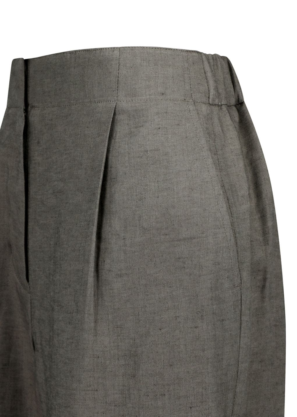 Amomento - [Pre-Order] Linen Tuck Pants (Khaki) product image 8 | TRAB K-Fashion Australia