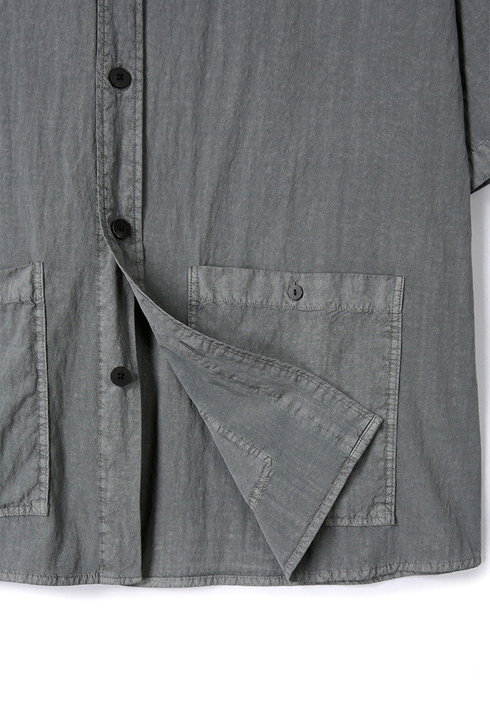 Art if acts - Garment Dyed Two Pocket Half Shirt (Vintage Charcoal) product image 11 | TRAB K-Fashion Australia