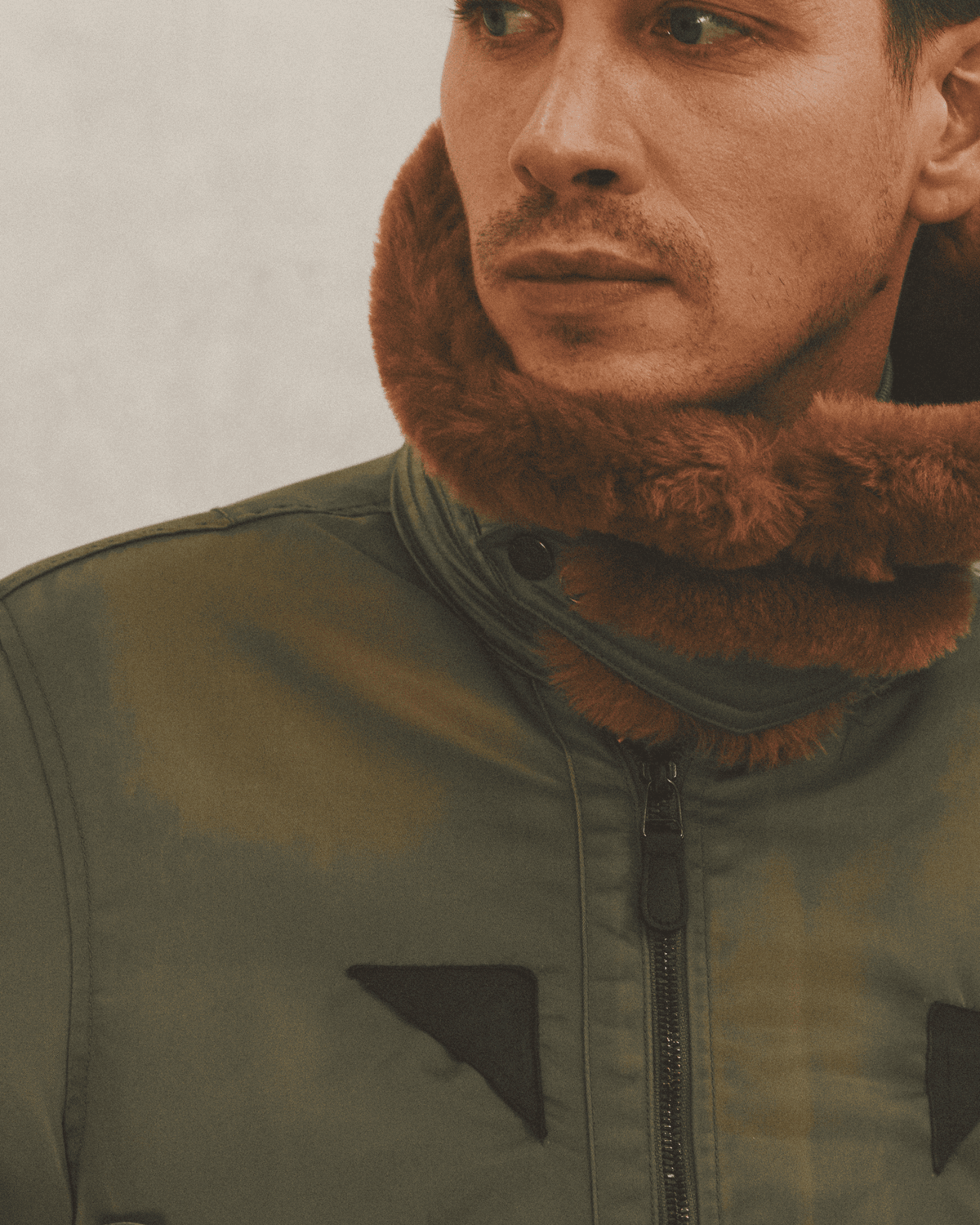 Eastlogue - Shearling Flight B-15 Jumper (Olive) product image 3 | TRAB K-Fashion Australia