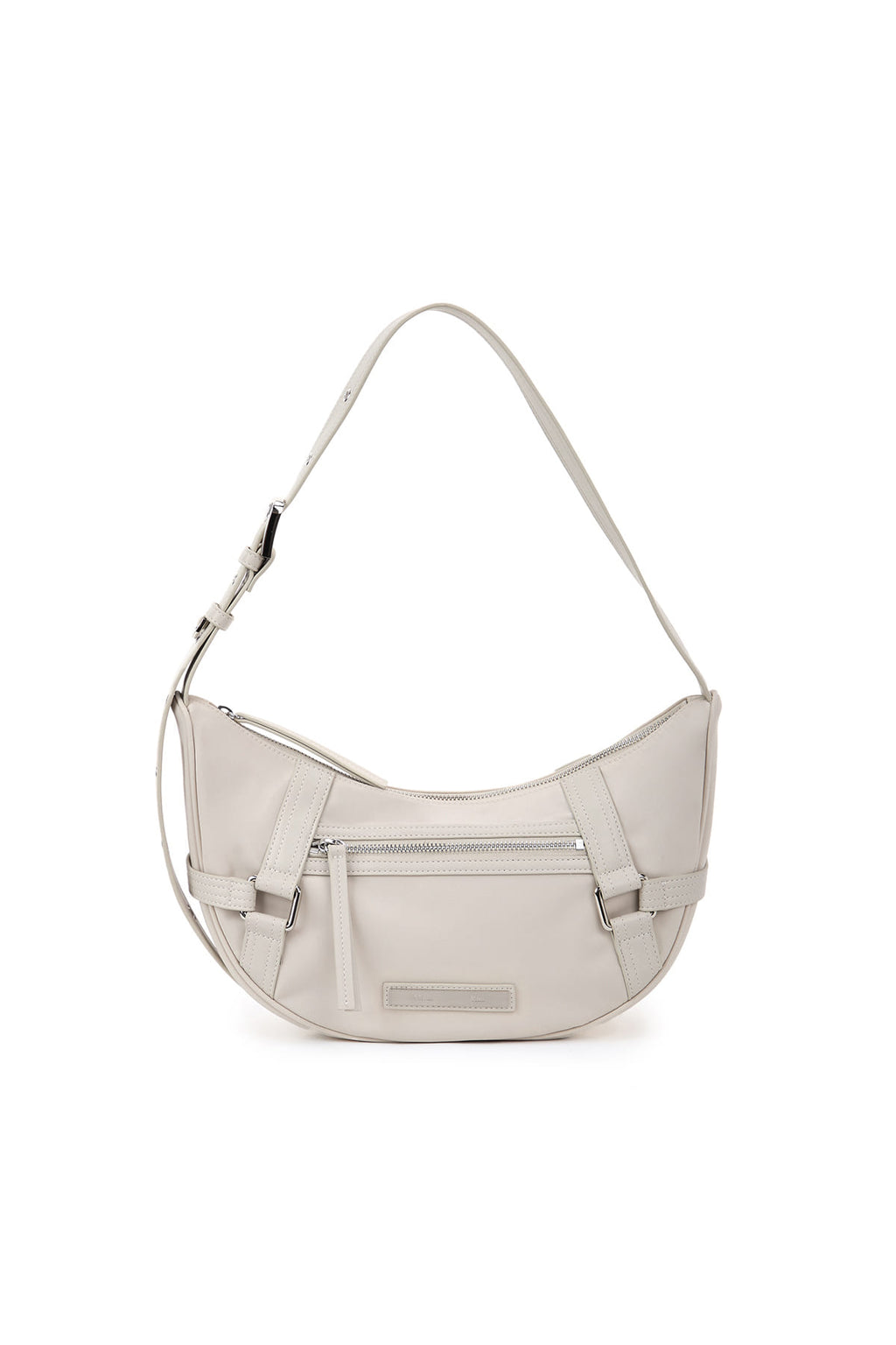 Matin Kim - Fabric Arc Hobo Bag (Light Grey) product image 1 | TRAB K-Fashion Australia