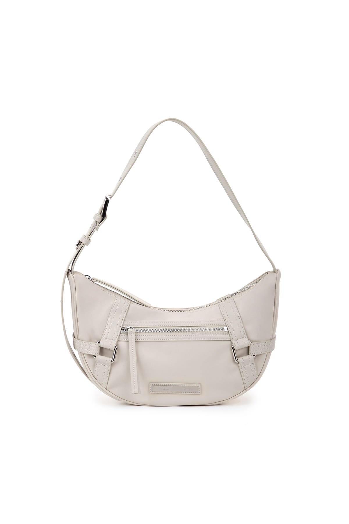 Matin Kim - Fabric Arc Hobo Bag (Light Grey) product image 1 | TRAB K-Fashion Australia