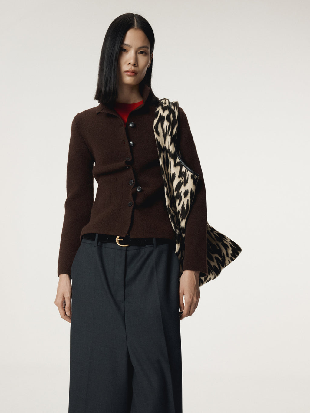 Recto - Button Up Knit Cardigan (Vintage Brown) product image 7 | TRAB K-Fashion Australia