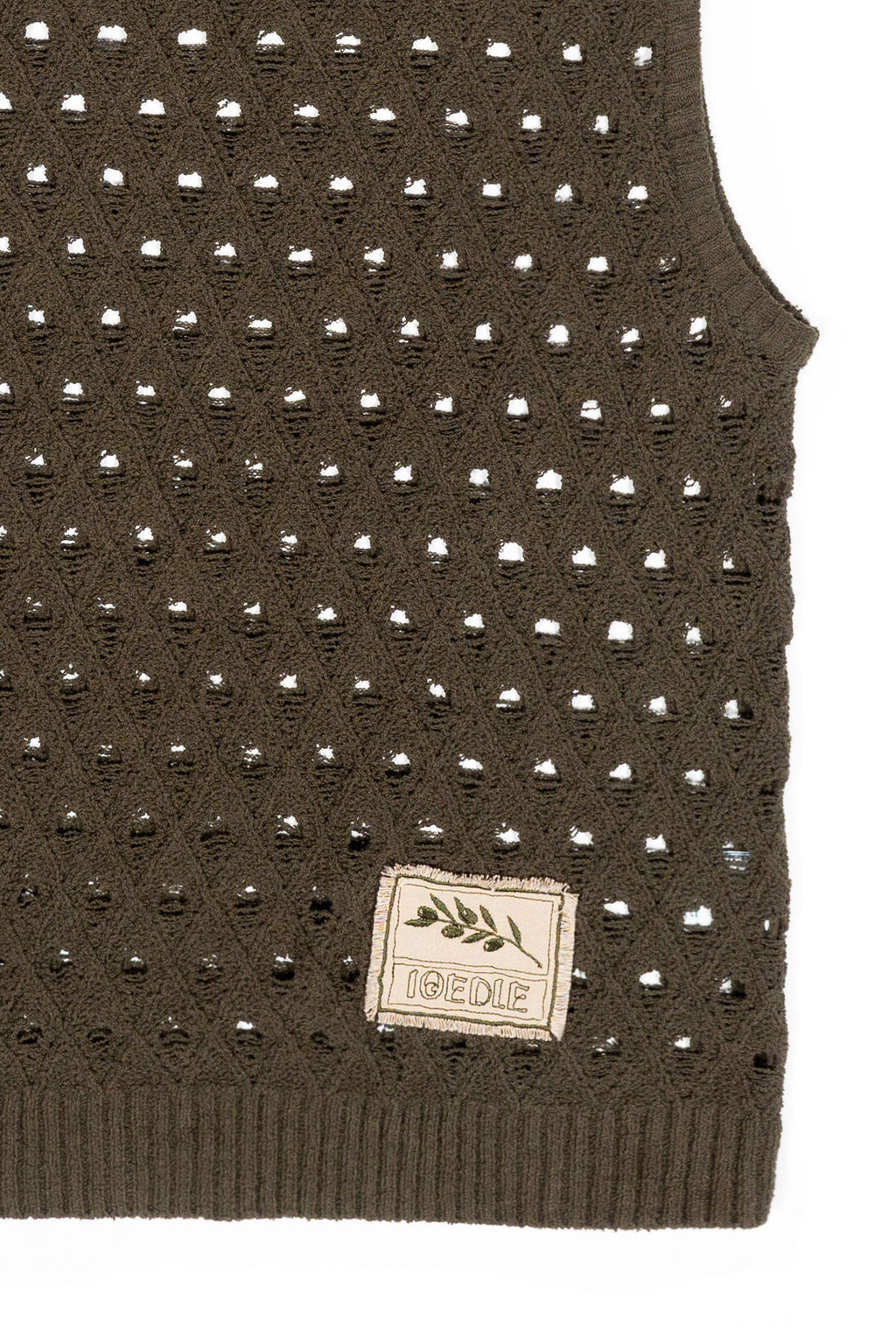 Ioedle - Olive Oil Mesh Vest (Khaki) product image 4 | TRAB K-Fashion Australia