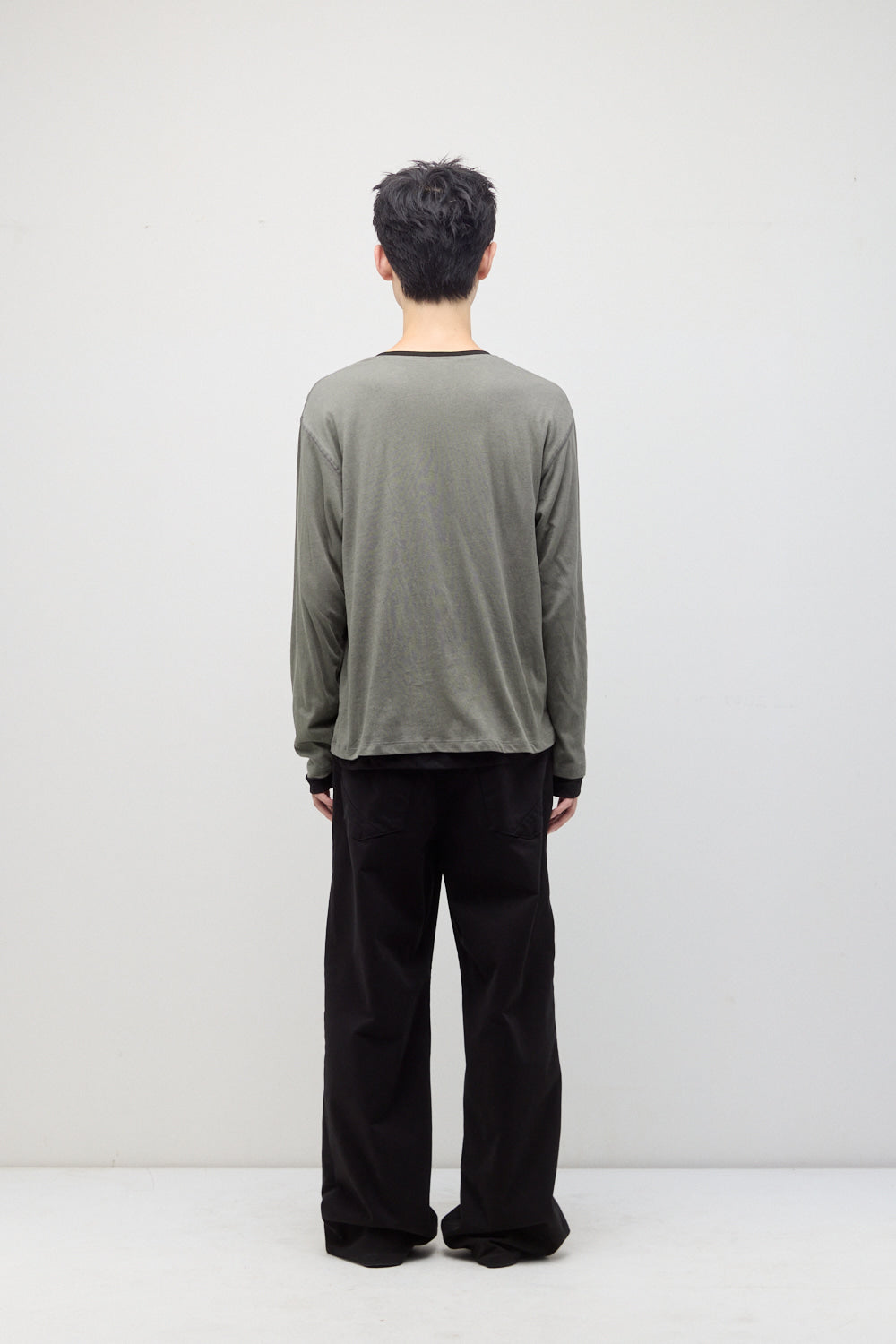 Hatchingroom - Flare Work Trousers Moleskin (Washed Black) product image 5 | TRAB K-Fashion Australia