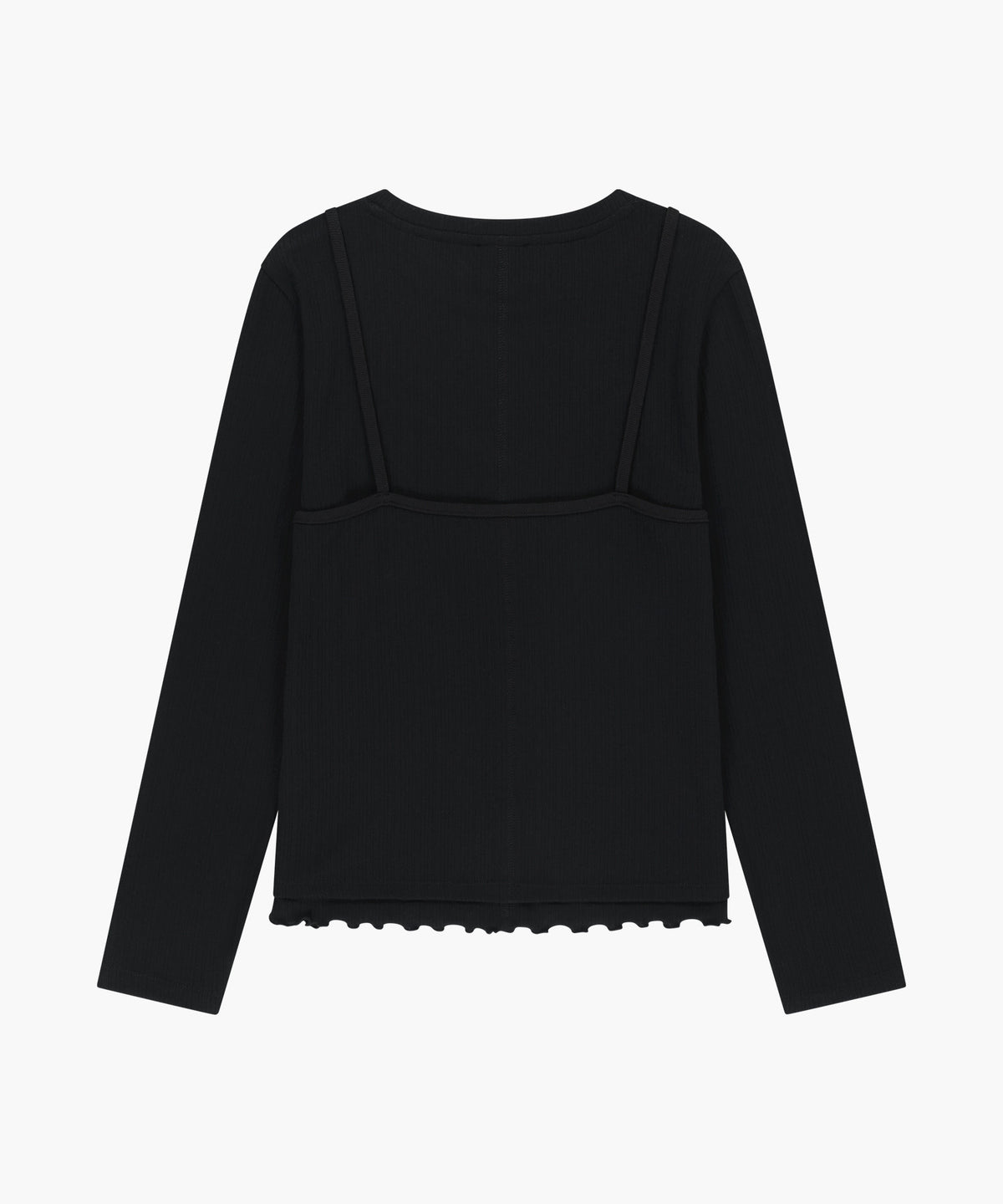 Marithe & Francois Girbaud - Sleeveless Layered Long Sleeve Tee (Black) product image 6 | TRAB K-Fashion Australia