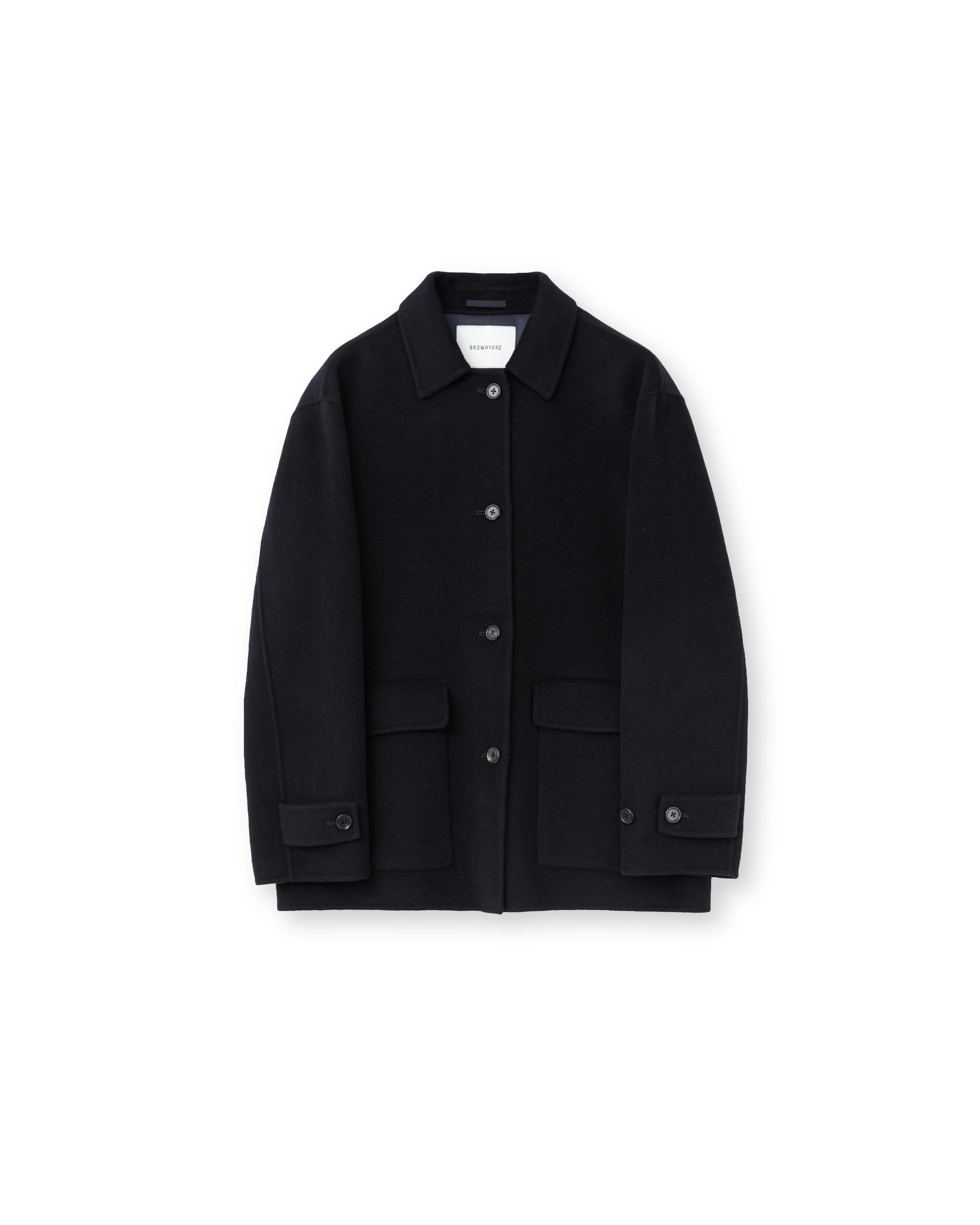 Brownyard - Handmade Half Coat (Dark Navy) product image 5 | TRAB K-Fashion Australia