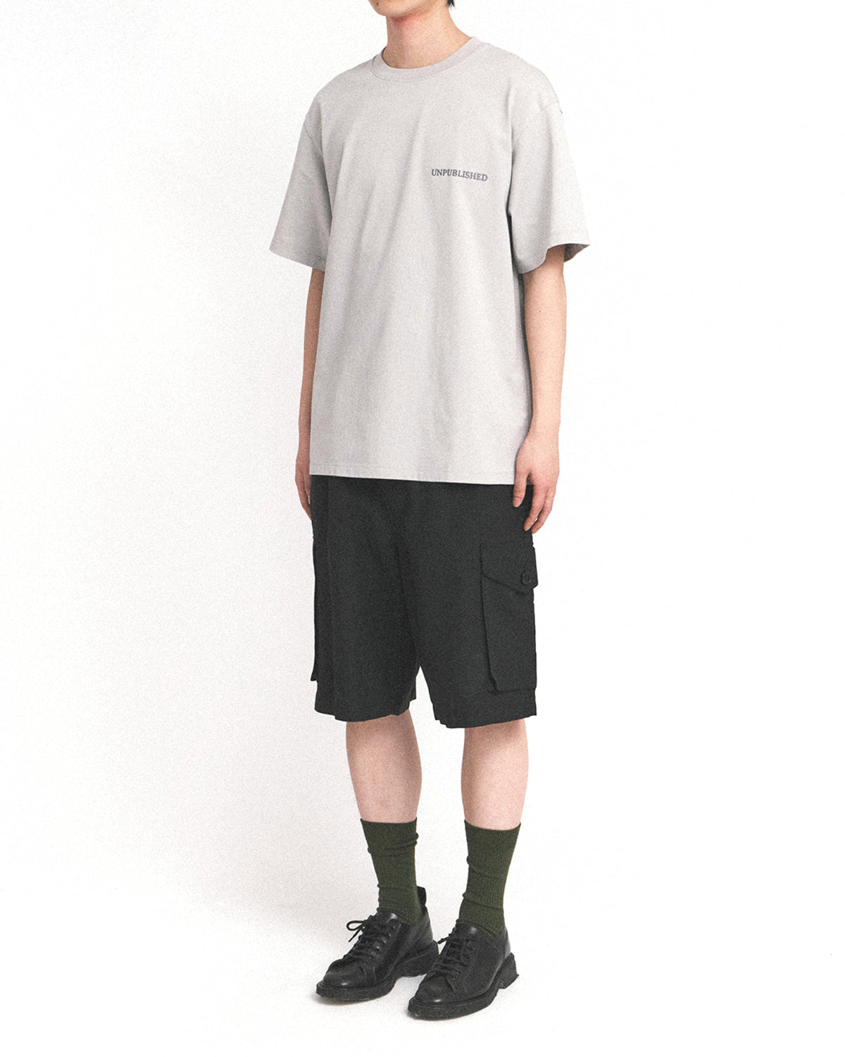 Eastlogue - Frame Cutting T-shirt (Dust Blue) product image 1 | TRAB K-Fashion Australia