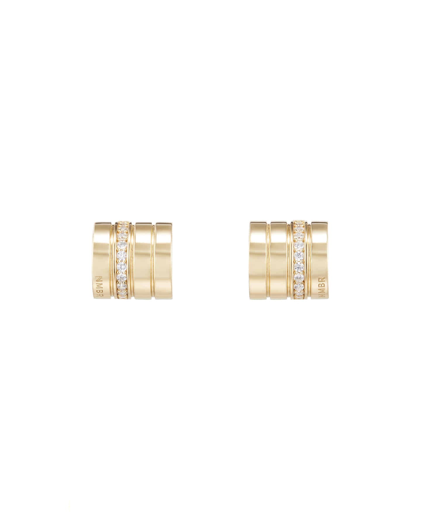 Numbering - Lined Square Pave Earrings #4114 product image 5 | TRAB K-Fashion Australia