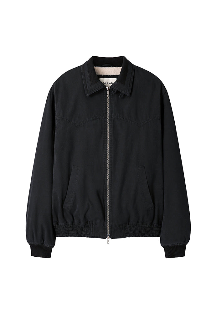 Art if acts - Sherpa Western Bomber Jacket (Black) product image 7 | TRAB K-Fashion Australia