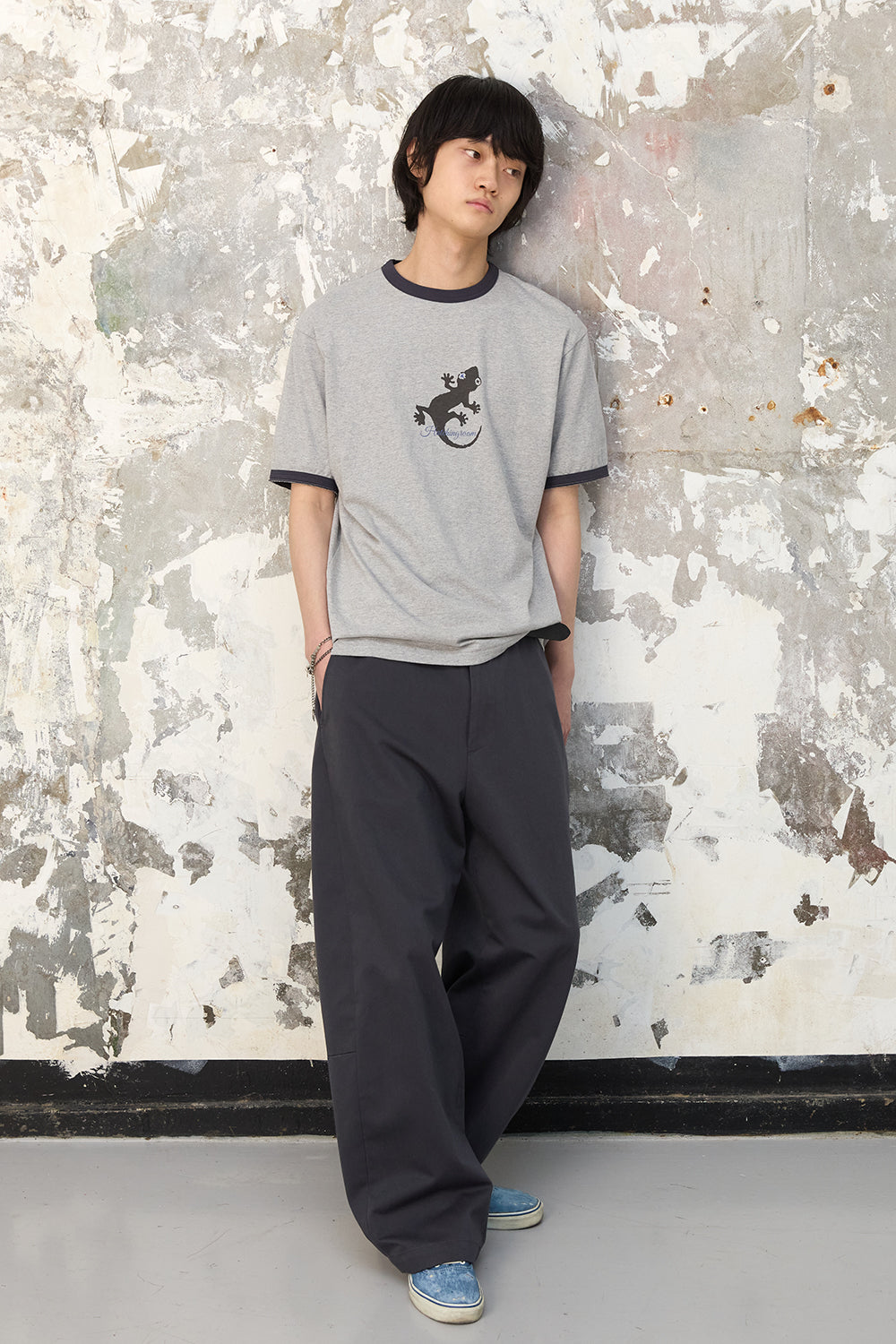 Hatchingroom - Lizard Ringer Tee (1/2 M.Grey) product image 8 | TRAB K-Fashion Australia