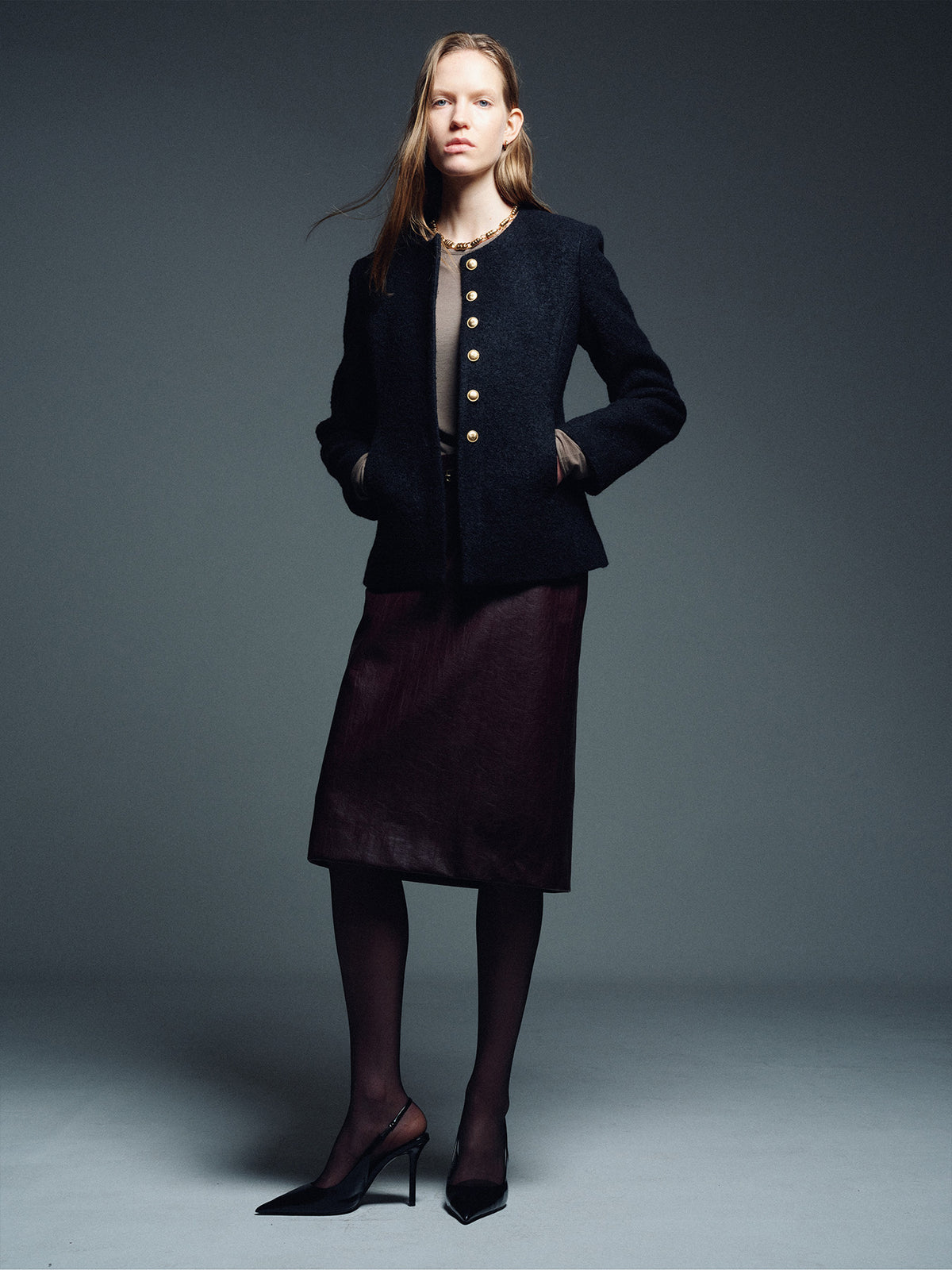 Tonywack - Wool Tweed Jacket (Black) product image 4 | TRAB K-Fashion Australia
