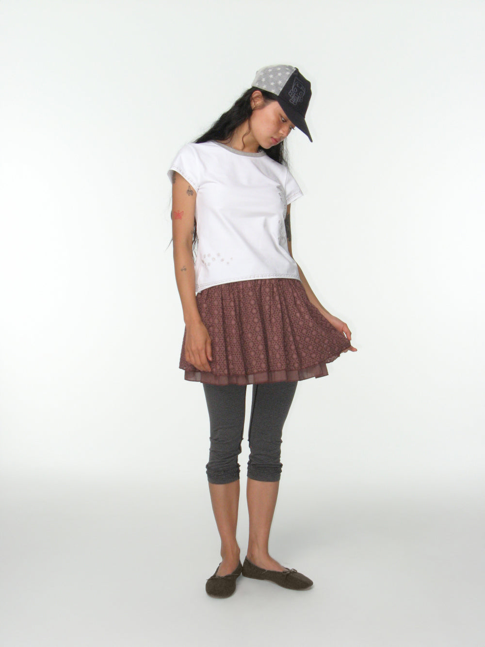 Coyseio - Stripe Rough Leggings (Dark Grey) product image 7 | TRAB K-Fashion Australia