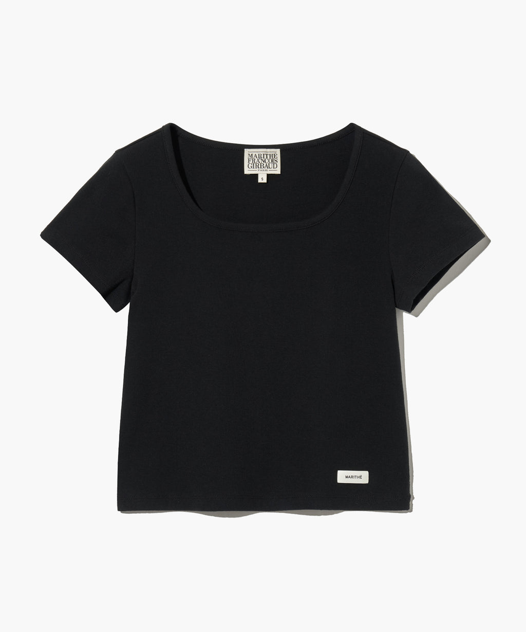 Marithe & Francois Girbaud - Basic Crop Tee (Black) product image 6 | TRAB K-Fashion Australia
