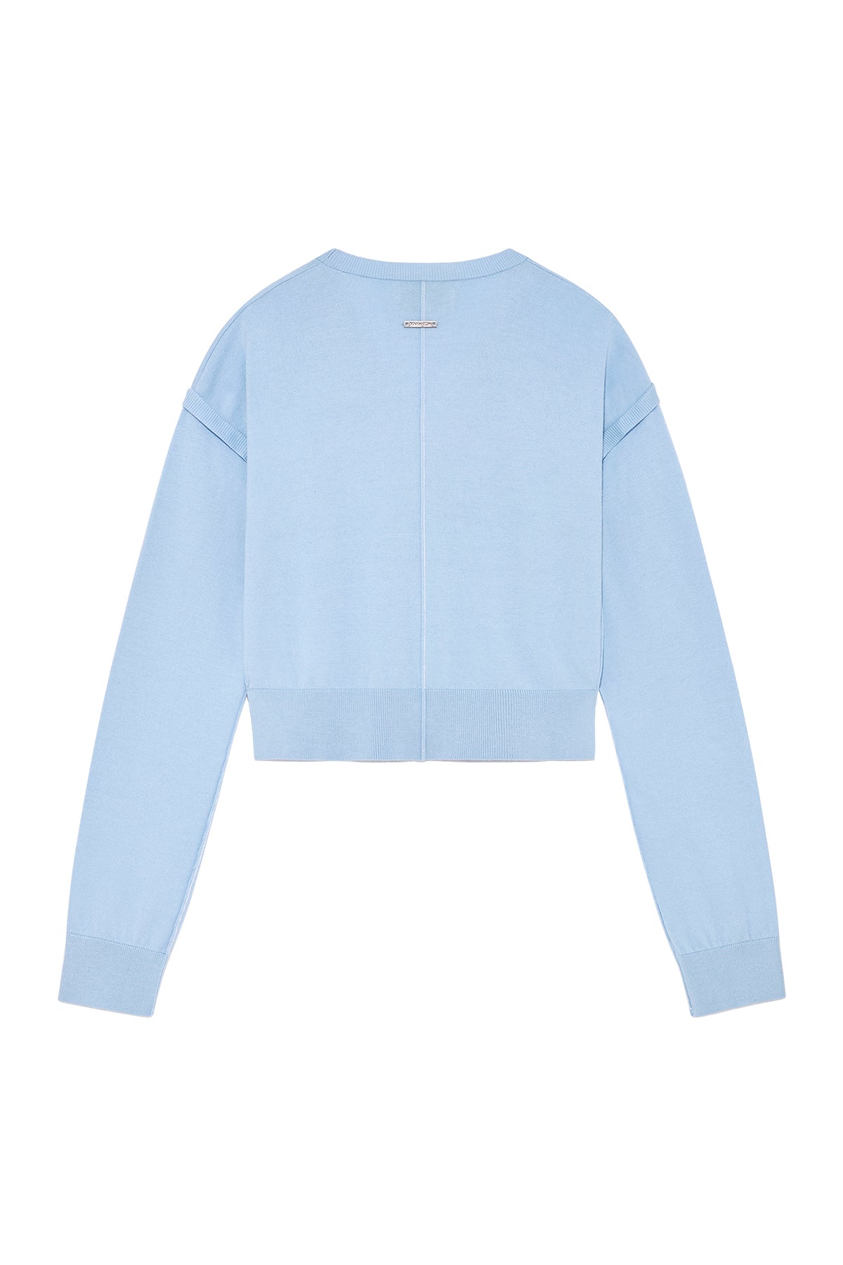 Matin Kim - Slit Detail Button Cardigan (Light Blue) product image 2 | TRAB K-Fashion Australia