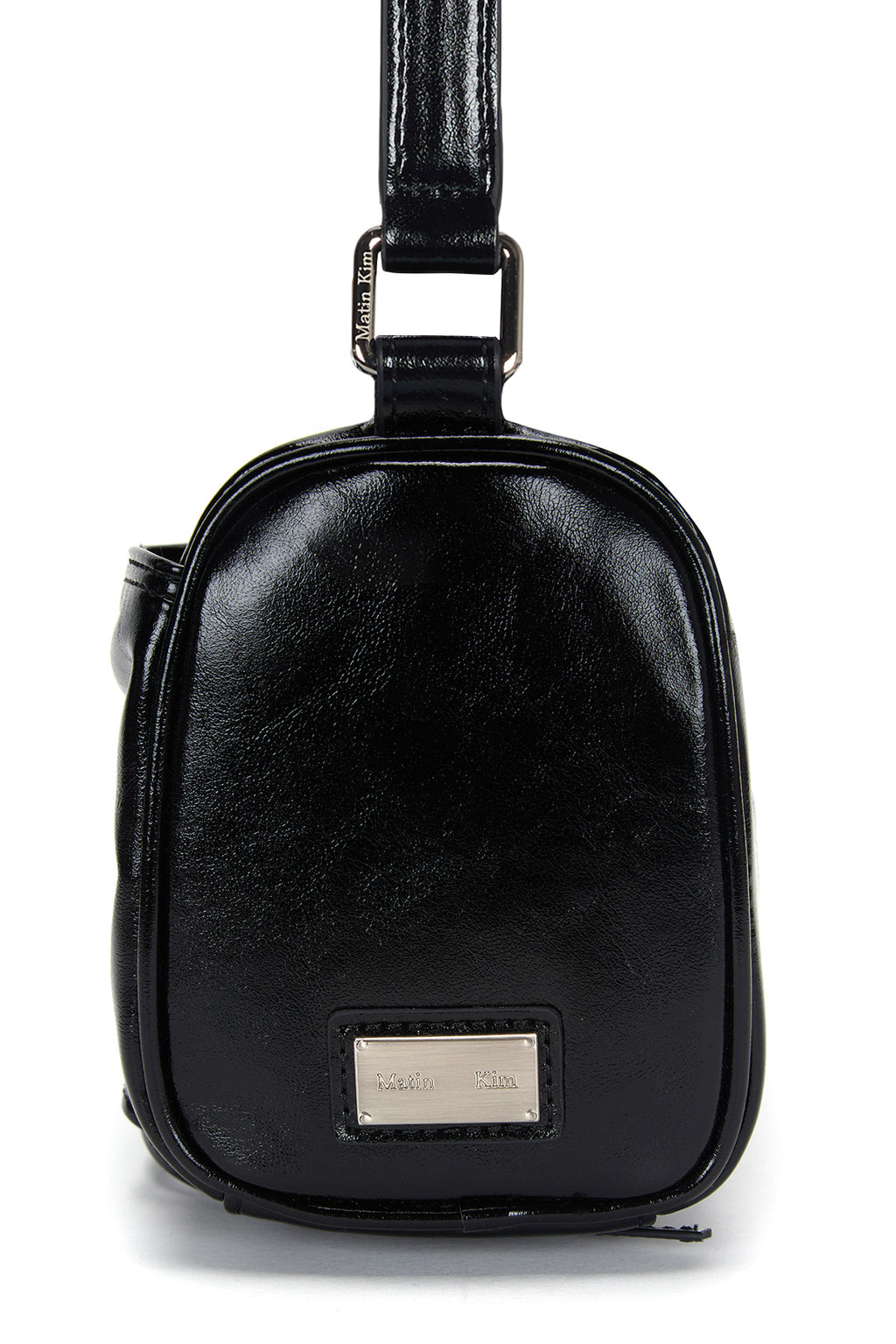 Matin Kim - Front Shirring Ribbon Mini Bag (Black) product image 5 | TRAB K-Fashion Australia