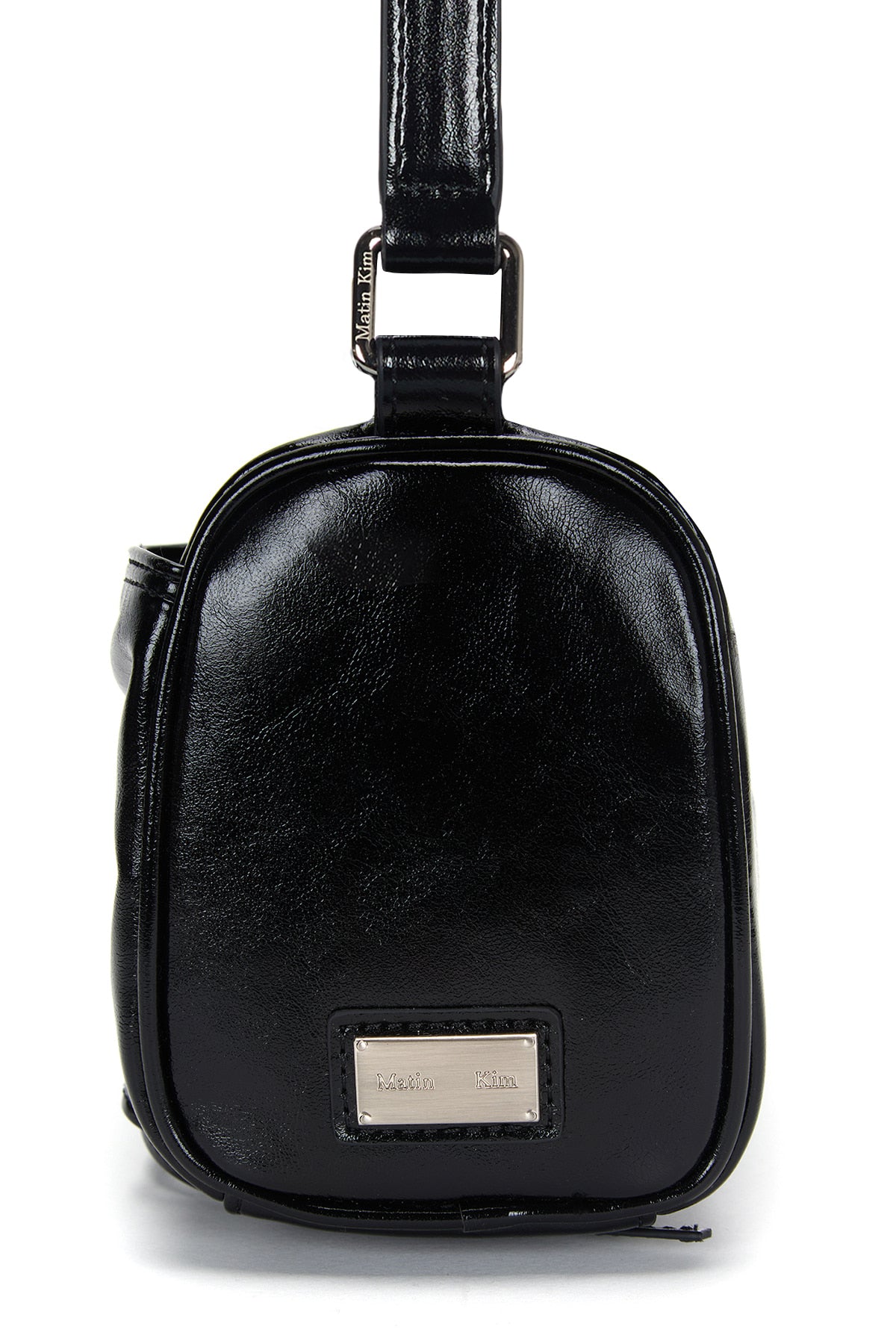 Matin Kim - Front Shirring Ribbon Mini Bag (Black) product image 5 | TRAB K-Fashion Australia