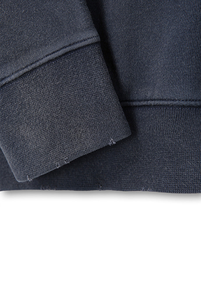 Art if acts - Garment Dyed Sweat Hooded Zip-Up (Navy) product image 14 | TRAB K-Fashion Australia