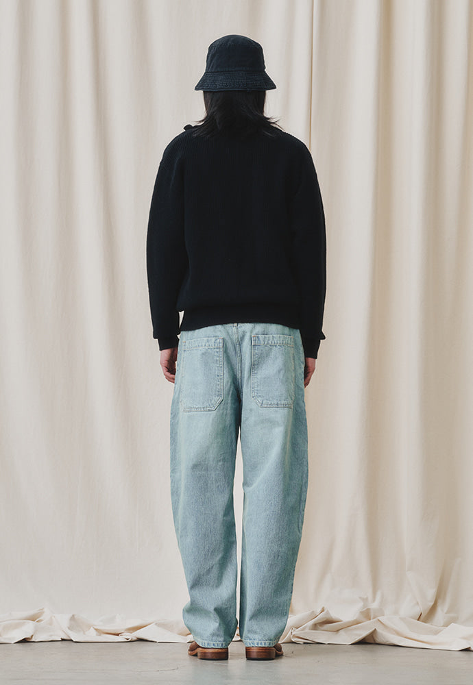 Art if acts - Half Zipup Turtle Neck Knit (Black) product image 5 | TRAB K-Fashion Australia