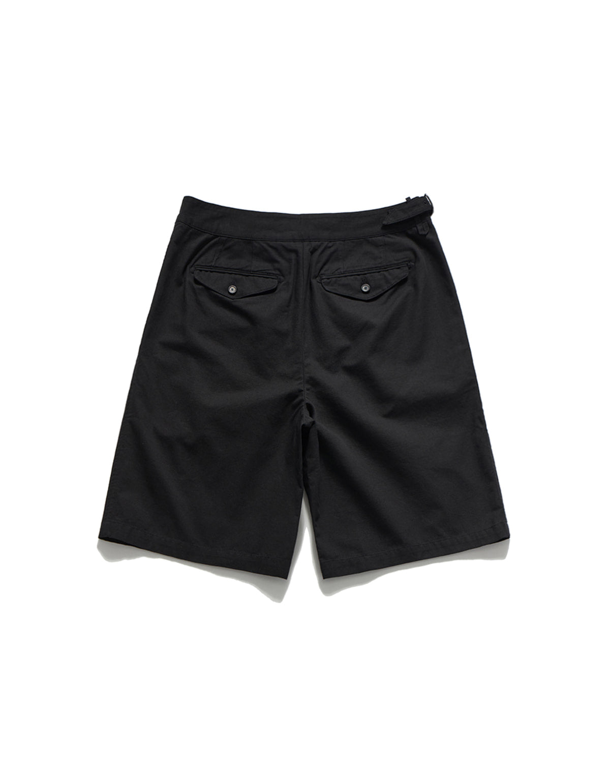 Eastlogue - Single Belted Bermuda Shorts (Black) product image 2 | TRAB K-Fashion Australia