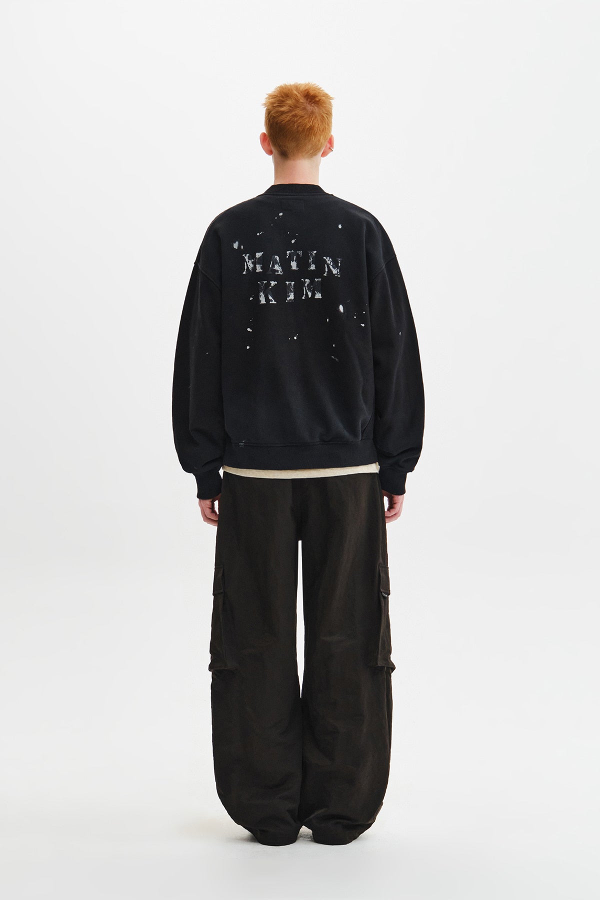 Matin Kim - Dusty Washed Button Up Jumper (Black) product image 10 | TRAB K-Fashion Australia