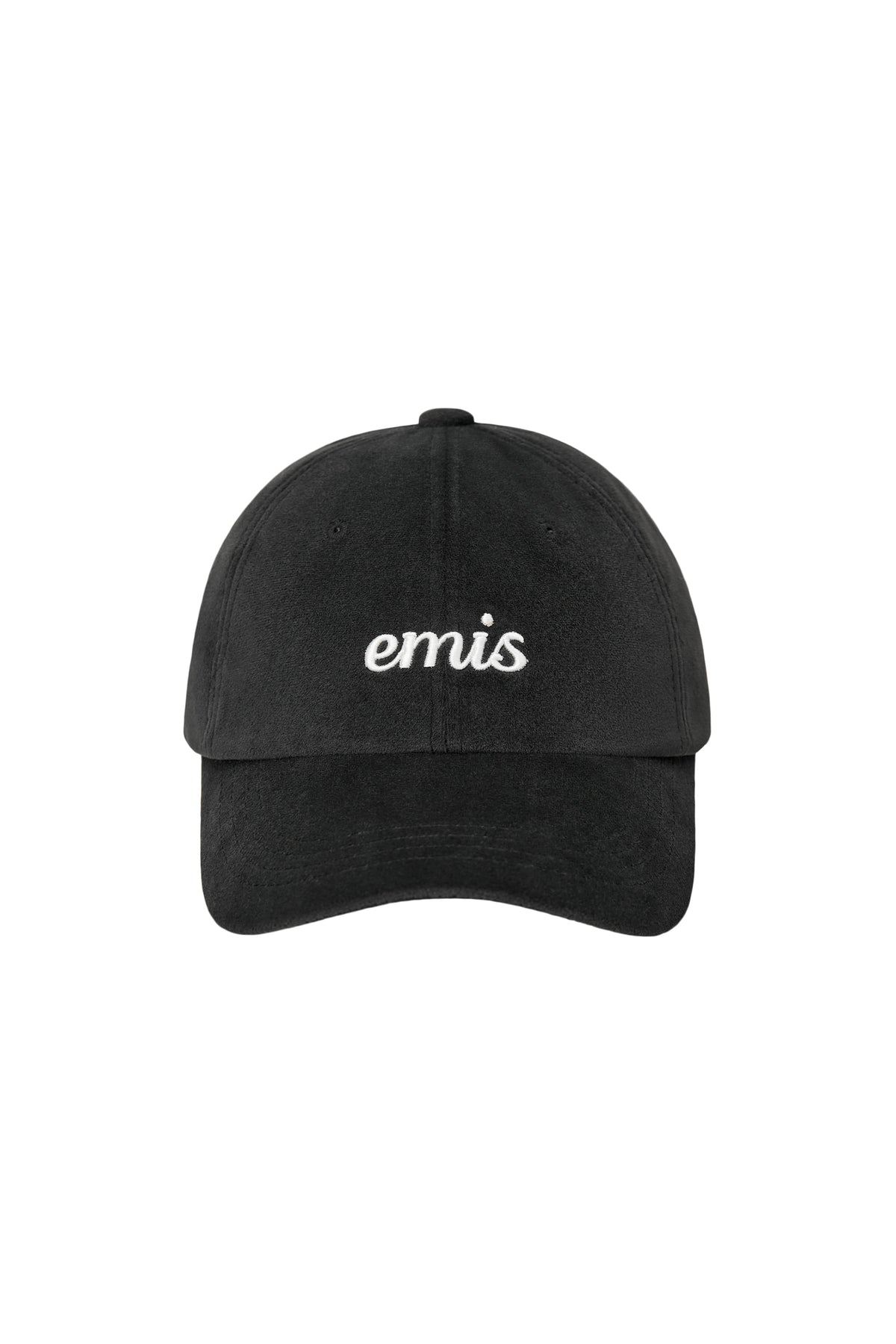 Emis - Small Logo Velvet Ball Cap (Black) product image 1 | TRAB K-Fashion Australia