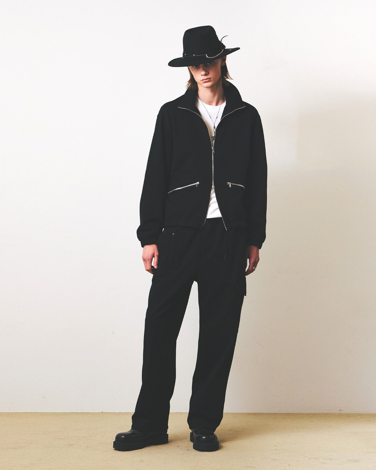 Eastlogue - Mk3 Jersey Zip Up Blouson (Black) product image 1 | TRAB K-Fashion Australia