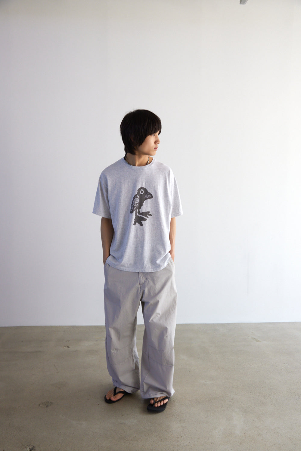 Hatchingroom - VTG Paisley Bird Tee Washed 1% (M.Grey) product image 10 | TRAB K-Fashion Australia