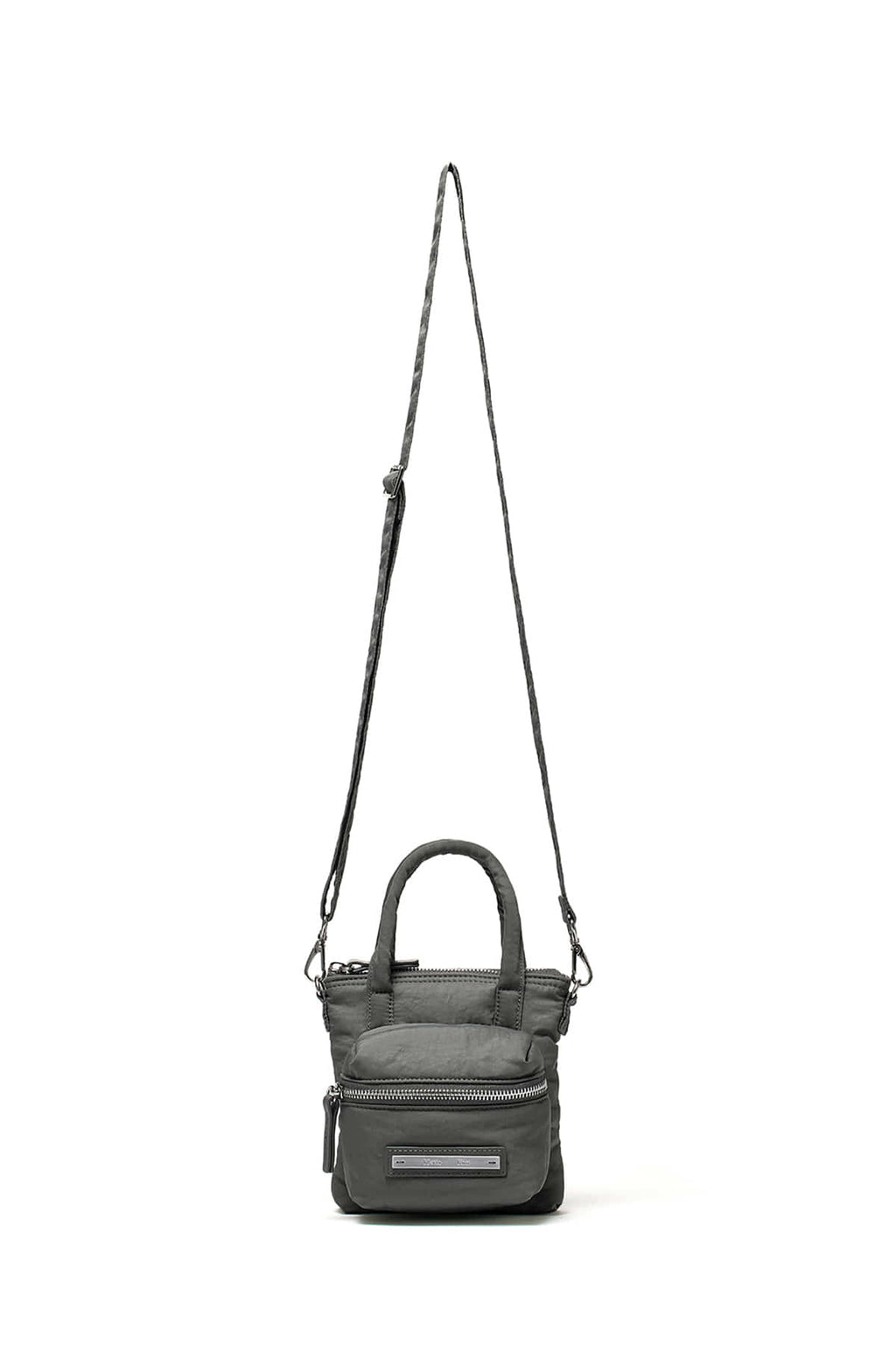 Matin Kim - Padded Cargo Two Way Mini Bag (Charcoal) product image 4 | TRAB K-Fashion Australia
