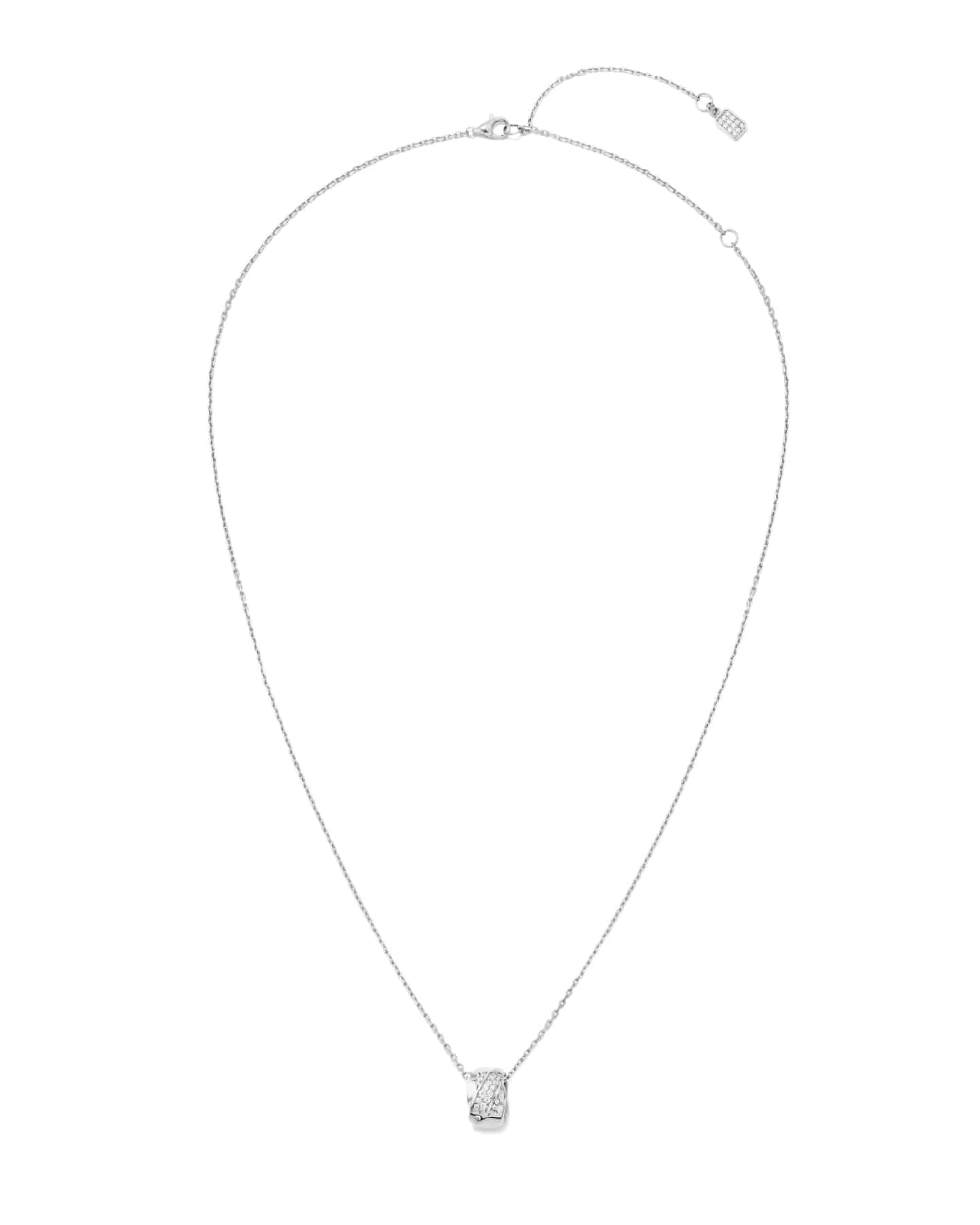Numbering - Pave Sculpted Wave Cylinder Necklace #3818 product image 6 | TRAB K-Fashion Australia