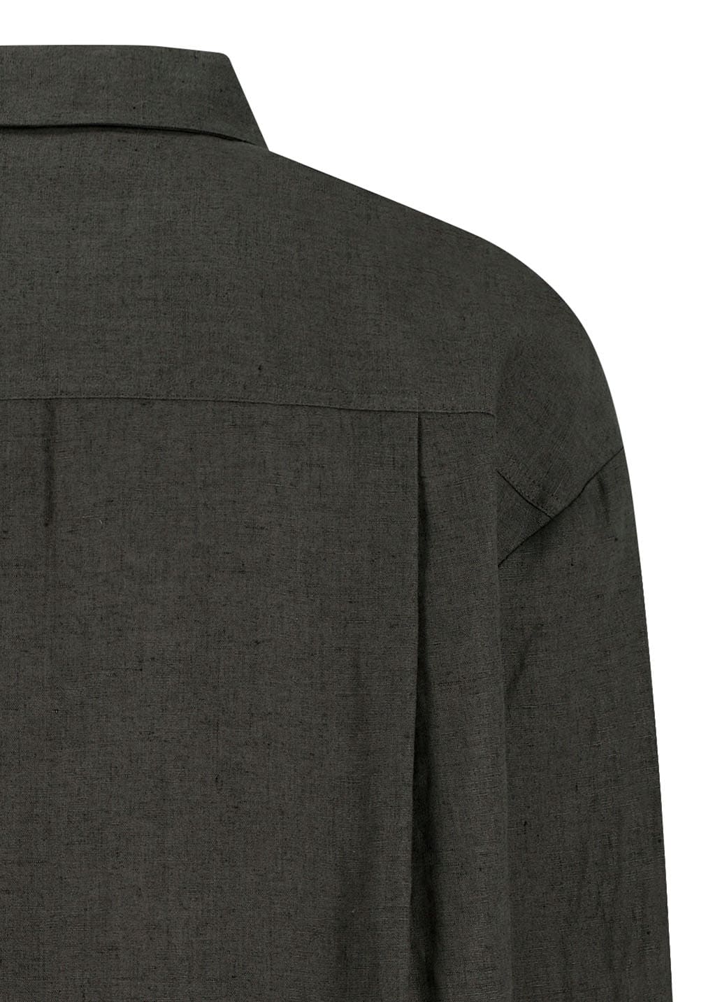 Amomento - Linen Oversized Shirt (Khaki Grey) product image 15 | TRAB K-Fashion Australia