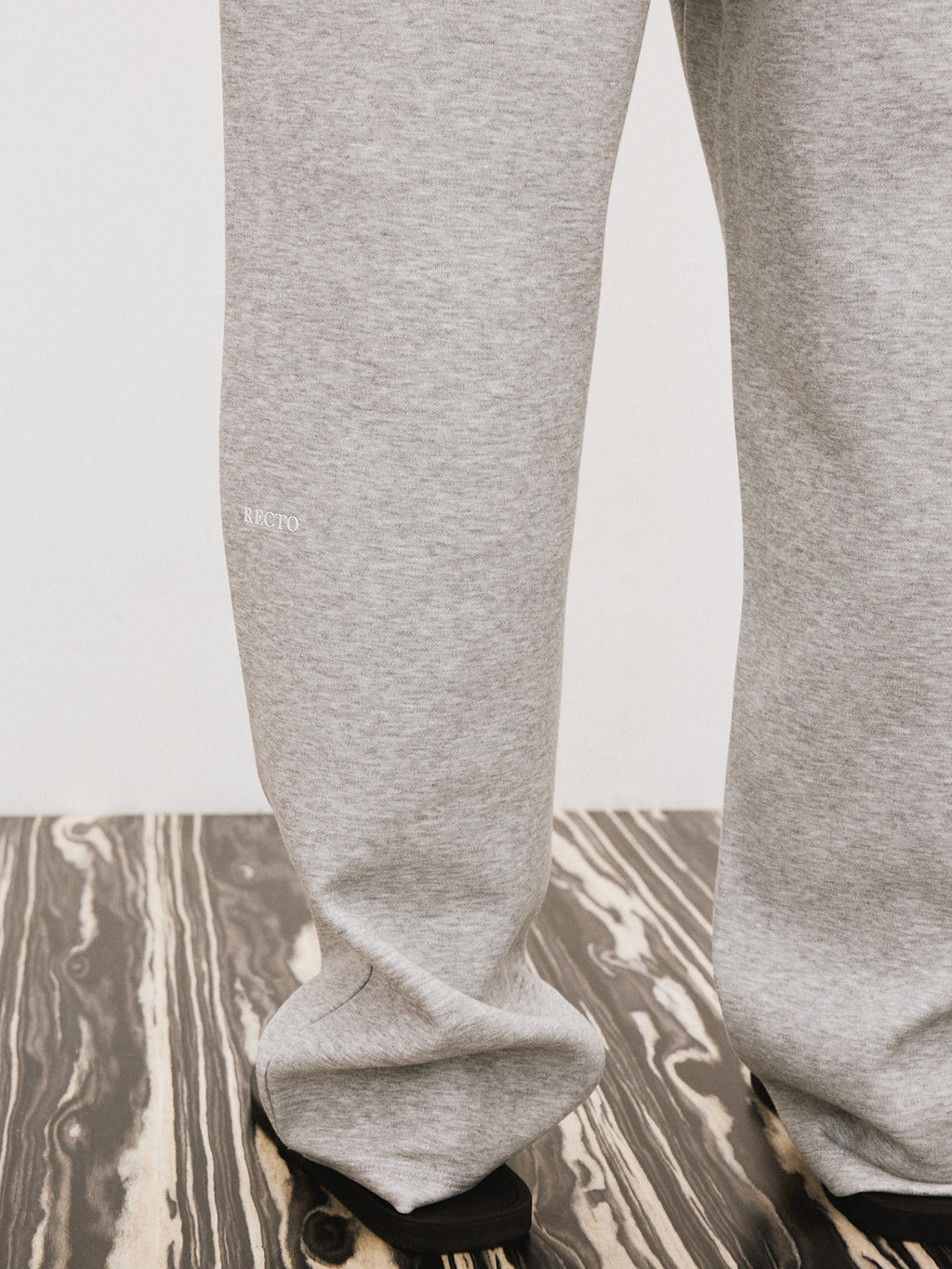 Recto - Wide Banding Loose Fit Sweat Pants (Melange Grey) product image 6 | TRAB K-Fashion Australia