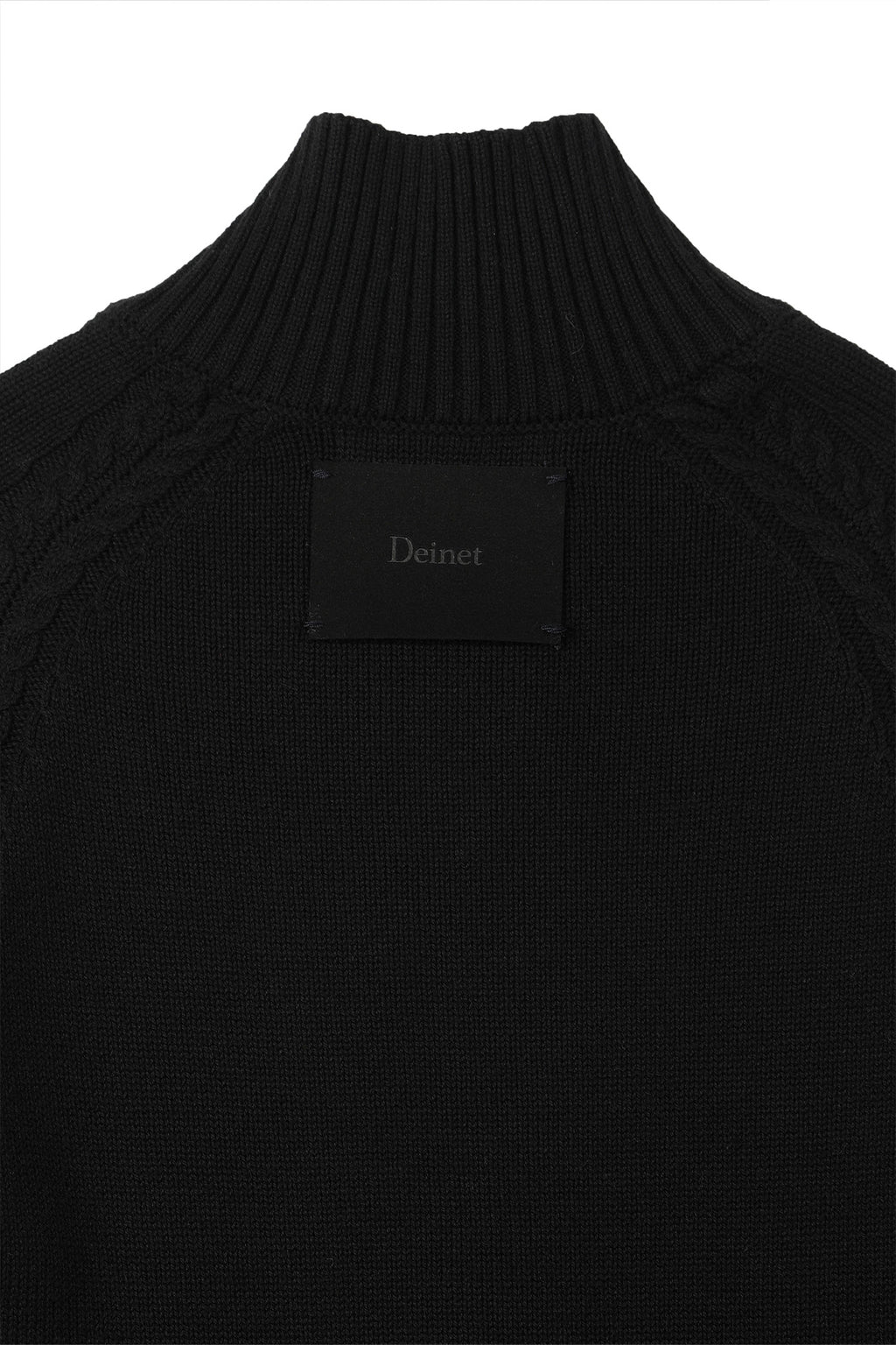 Deinet - High-Neck Stud Knit Outer (Black) product image 19 | TRAB K-Fashion Australia