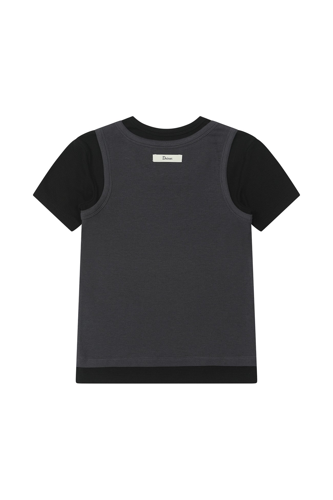 Deinet - D-Contrast T-Shirt (Charcoal) product image 2 | TRAB K-Fashion Australia